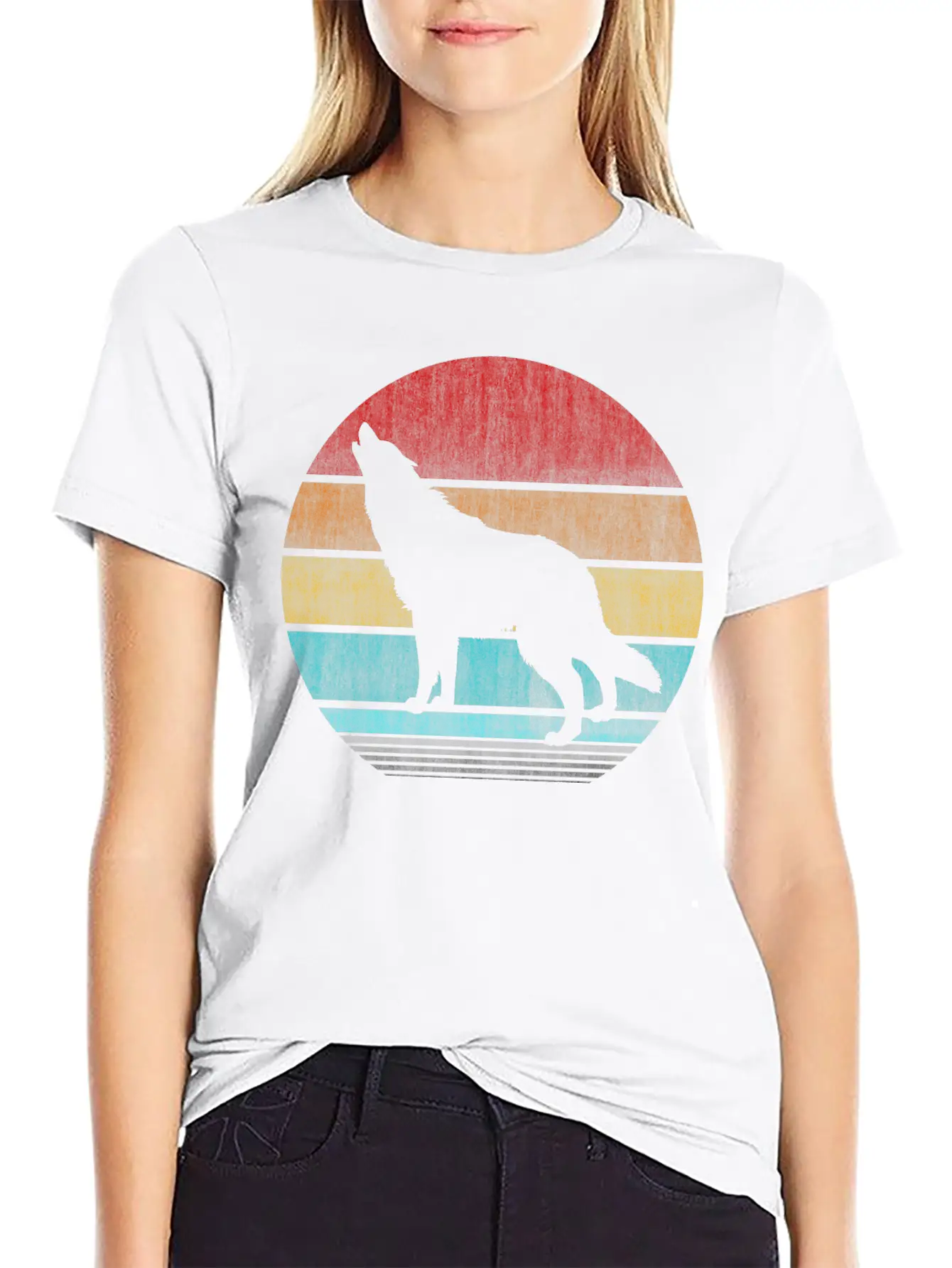 Wolf Unisex Casual T-Shirt – Clean Design For Daily Comfort