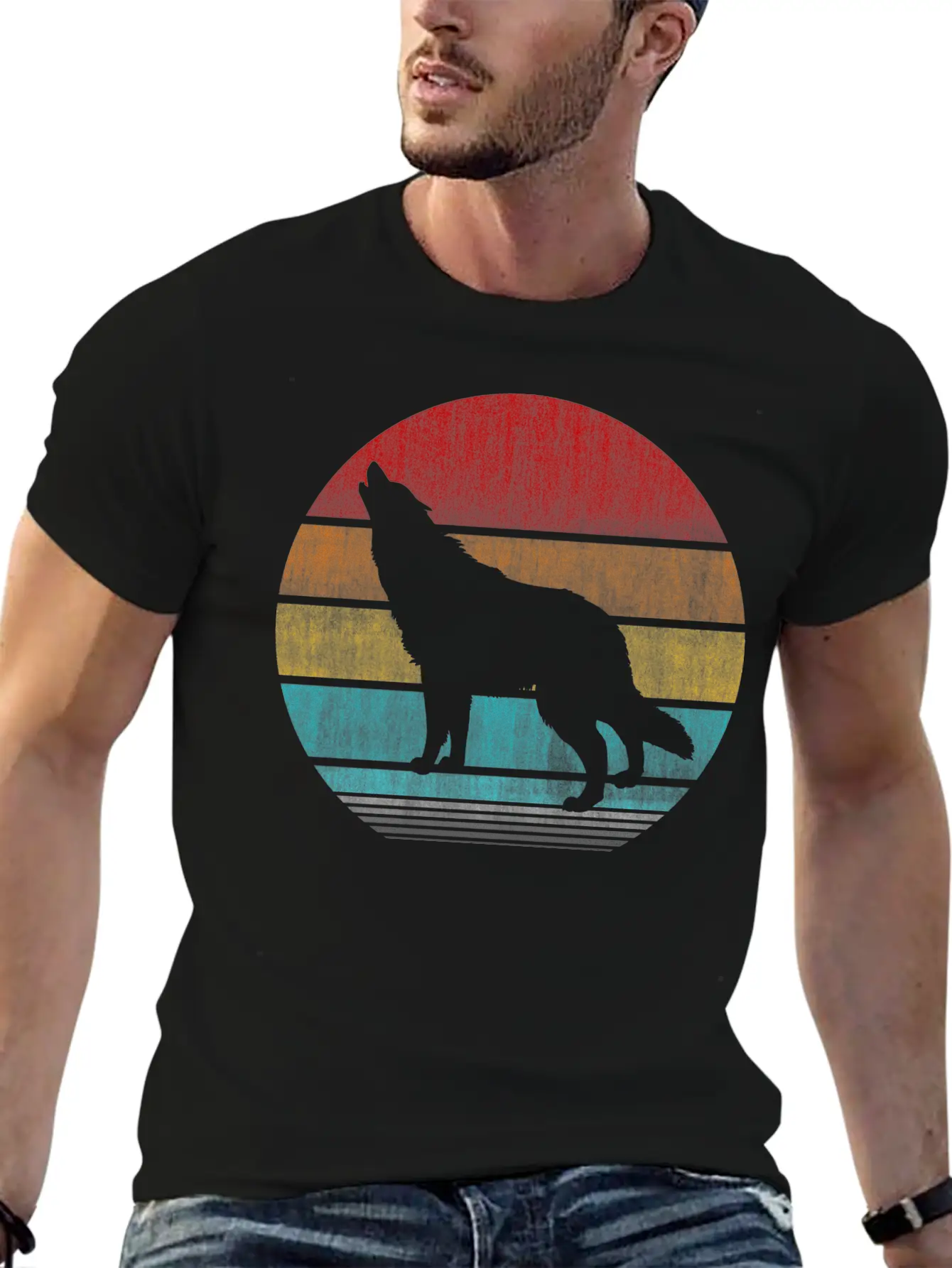 Wolf Unisex Casual T-Shirt – Clean Design For Daily Comfort