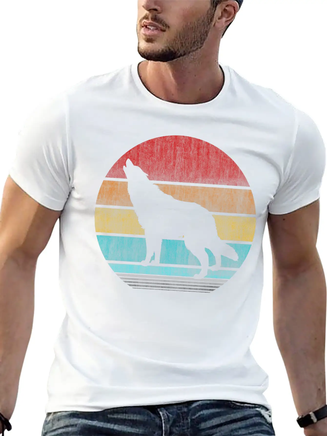 Wolf Unisex Casual T-Shirt – Clean Design For Daily Comfort