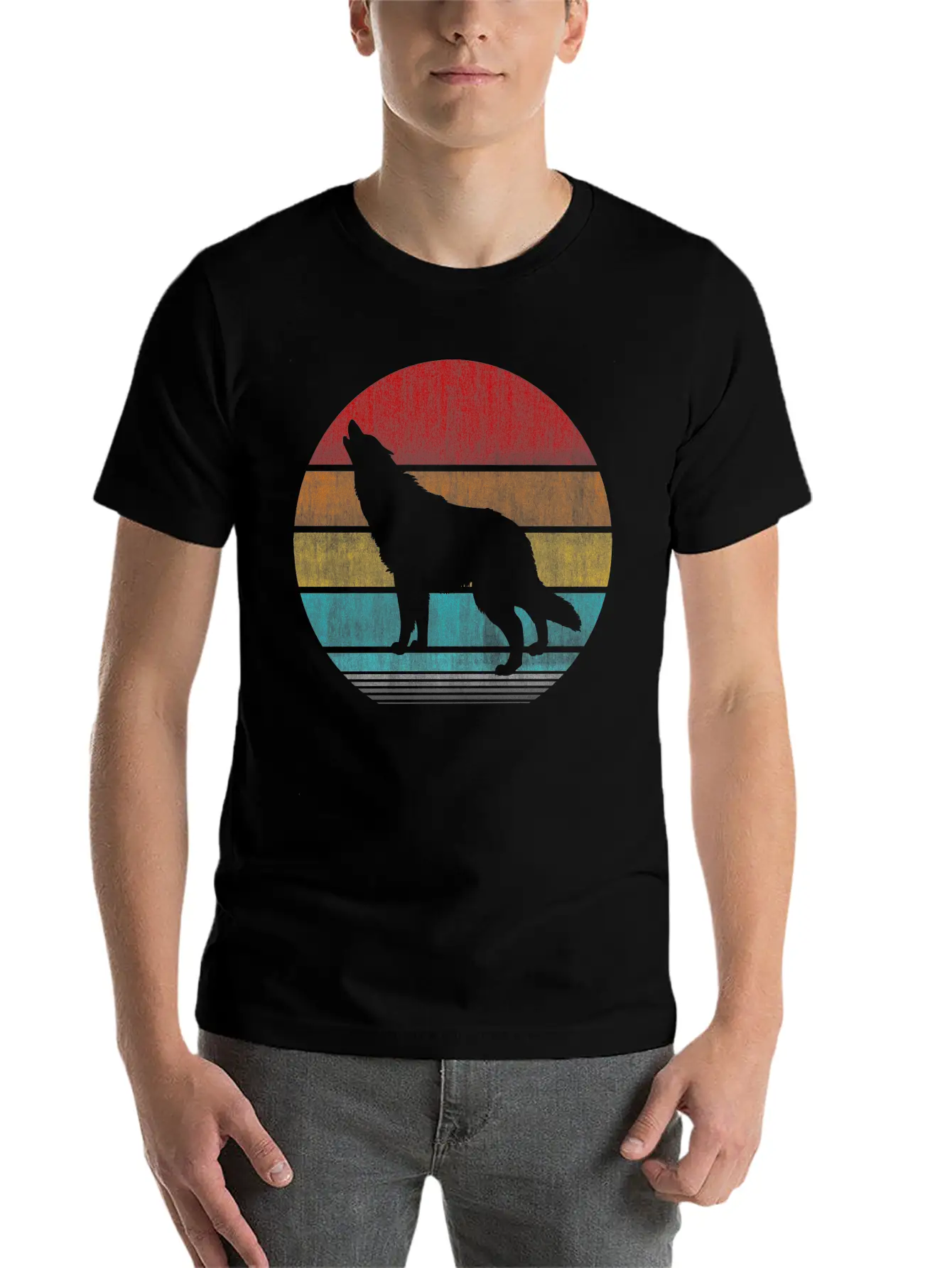 Wolf Unisex Casual T-Shirt – Clean Design For Daily Comfort