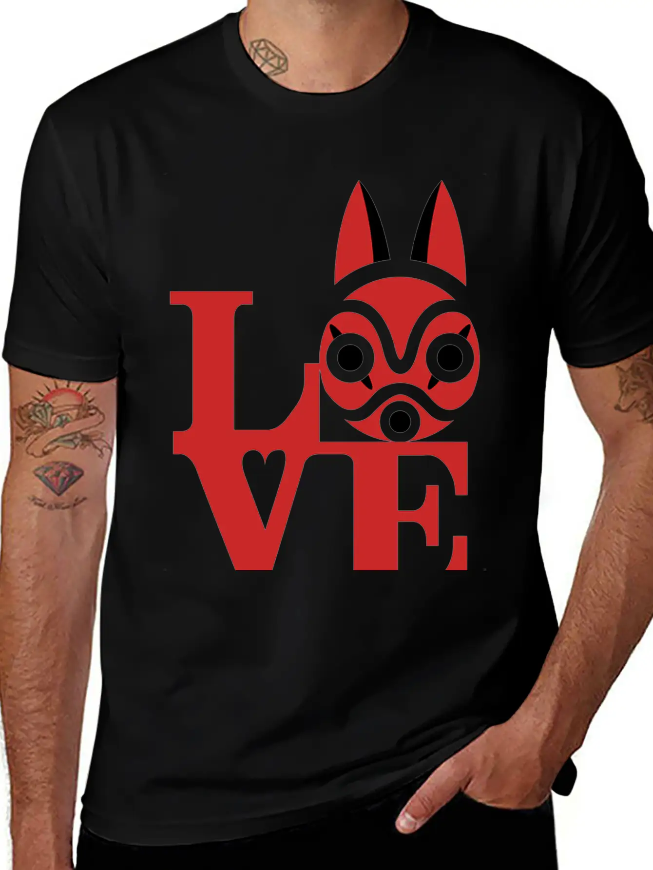 Wolf Unisex Short Sleeve Soft Cotton T-Shirt – Casual Everyday Wear