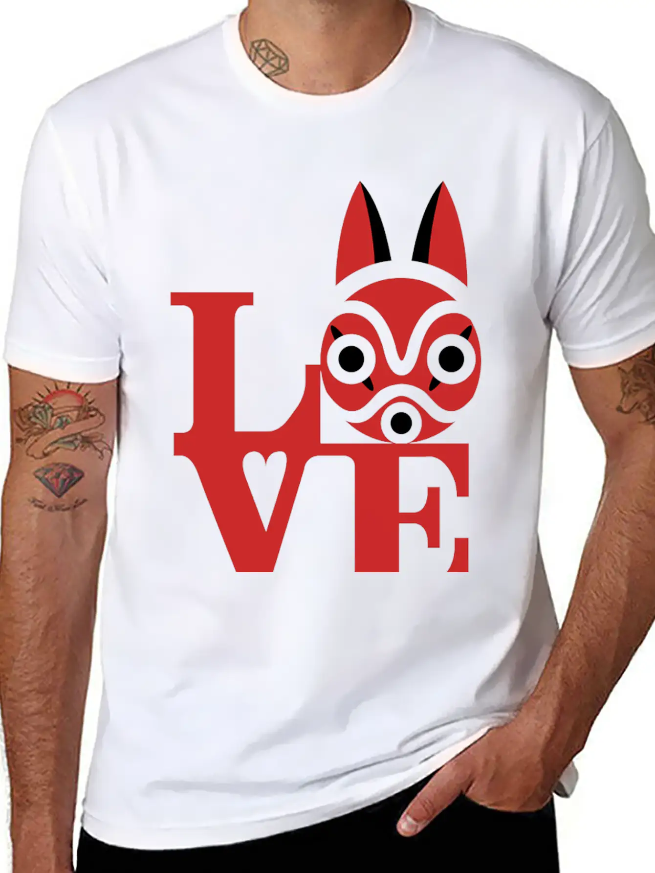 Wolf Unisex Short Sleeve Soft Cotton T-Shirt – Casual Everyday Wear