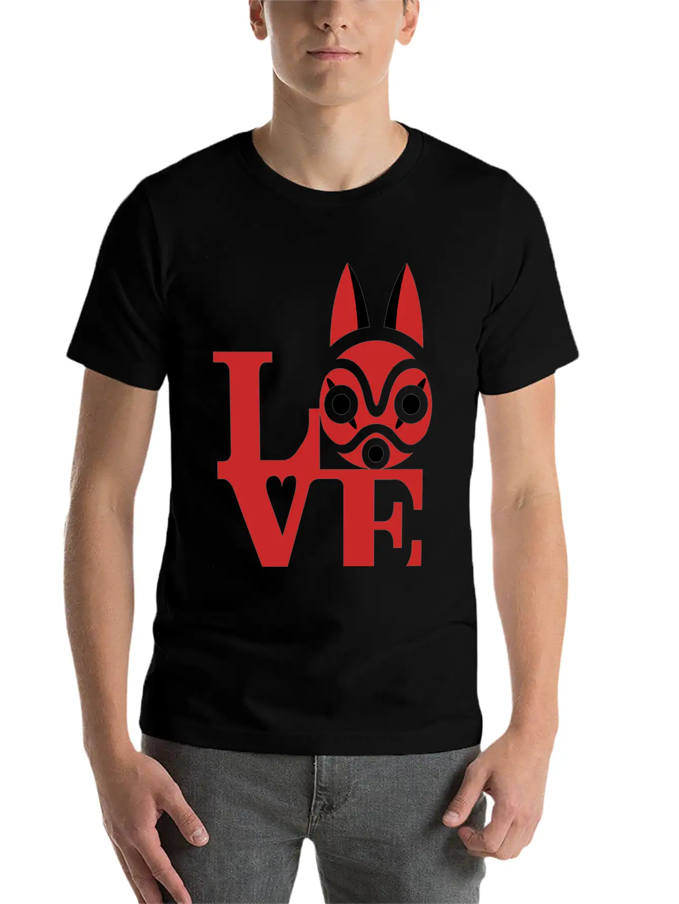 Wolf Unisex Short Sleeve Soft Cotton T-Shirt – Casual Everyday Wear