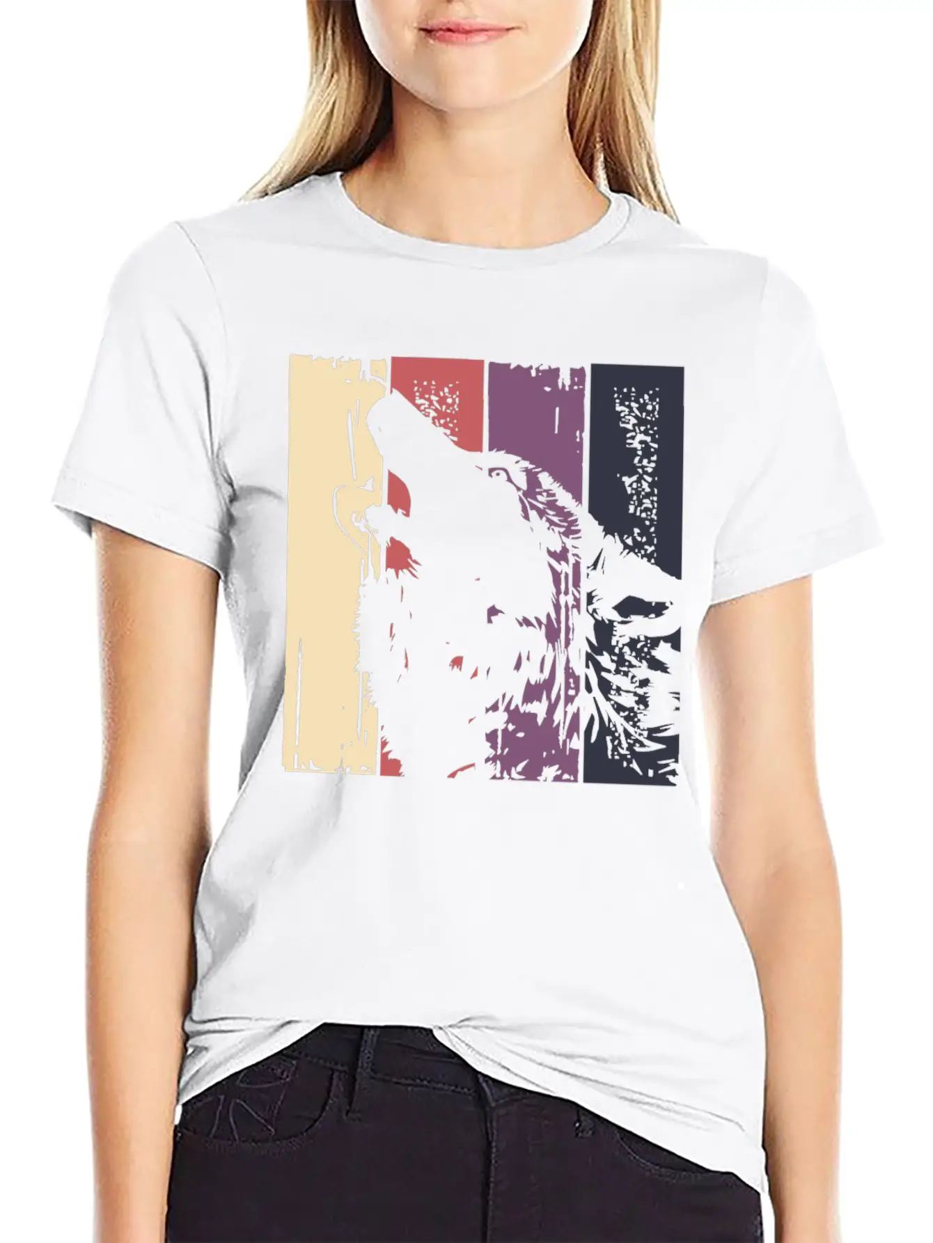 Wolf Vintage | Howl Howling Wolves Predator Pack Basic Graphic T-Shirt – Daily Comfort In Soft Cotton