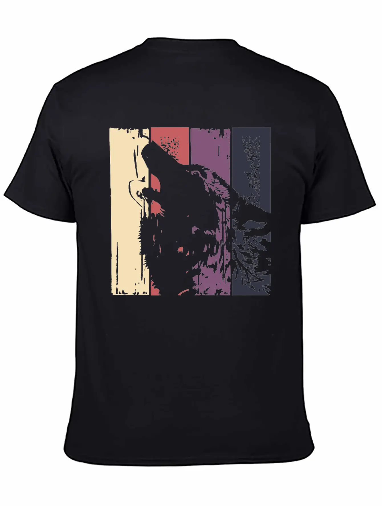 Wolf Vintage | Howl Howling Wolves Predator Pack Basic Graphic T-Shirt – Daily Comfort In Soft Cotton