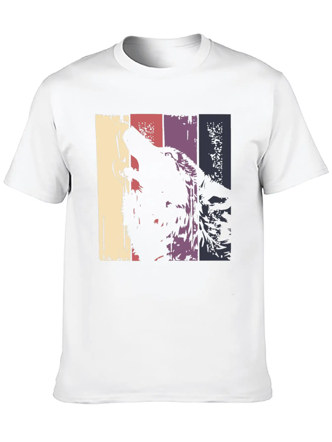 Wolf Vintage | Howl Howling Wolves Predator Pack Basic Graphic T-Shirt – Daily Comfort In Soft Cotton
