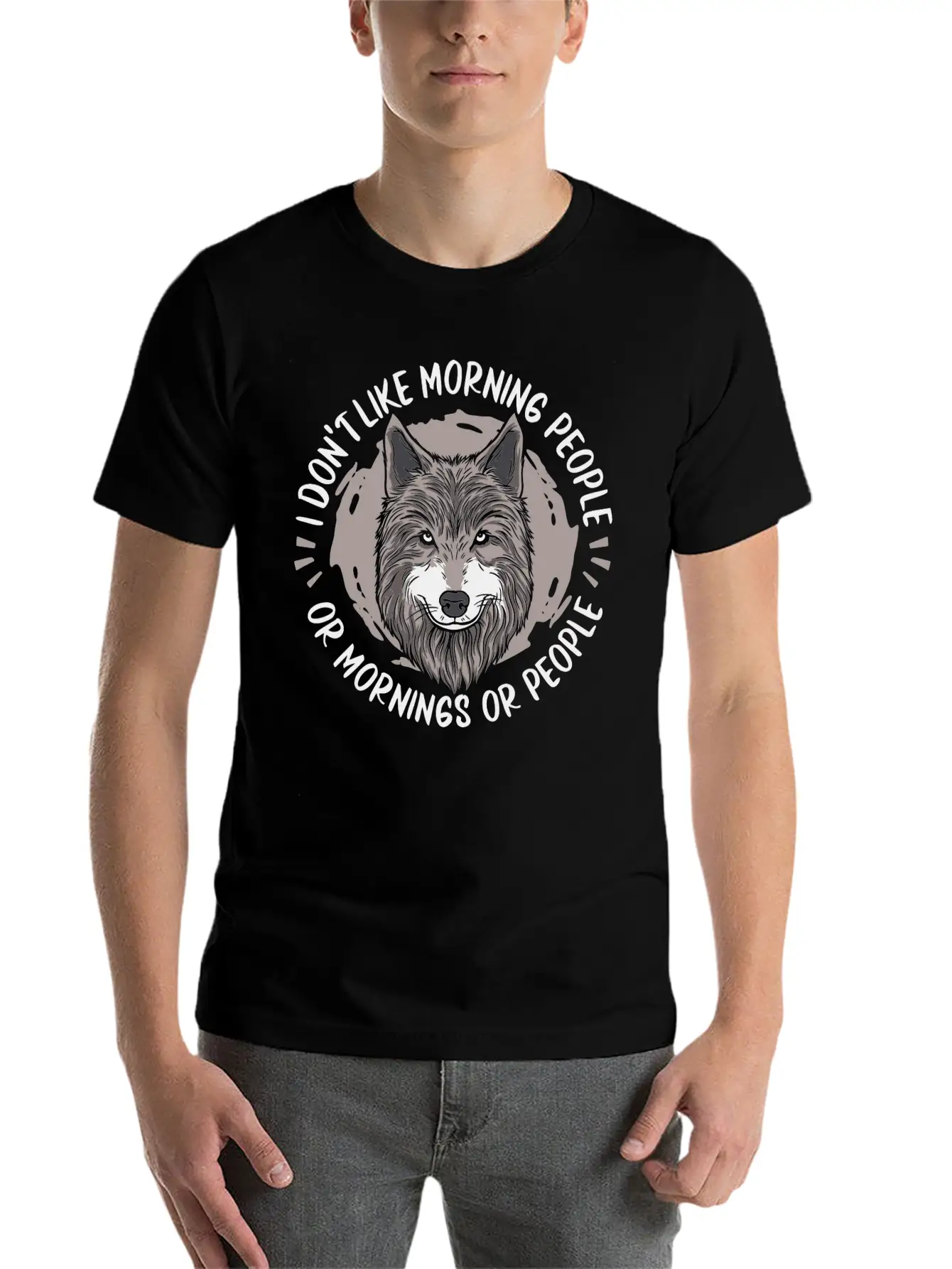 Wolf Wolves Stylish Everyday T-Shirt – Unisex Basic Cotton Tee