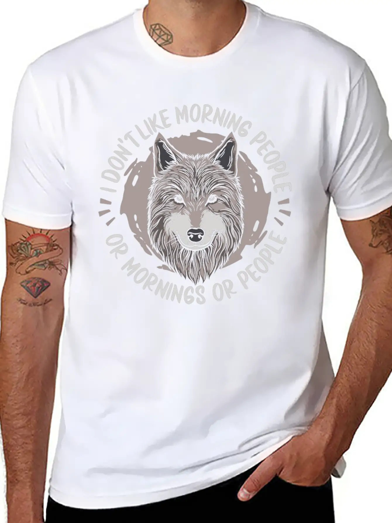 Wolf Wolves Stylish Everyday T-Shirt – Unisex Basic Cotton Tee
