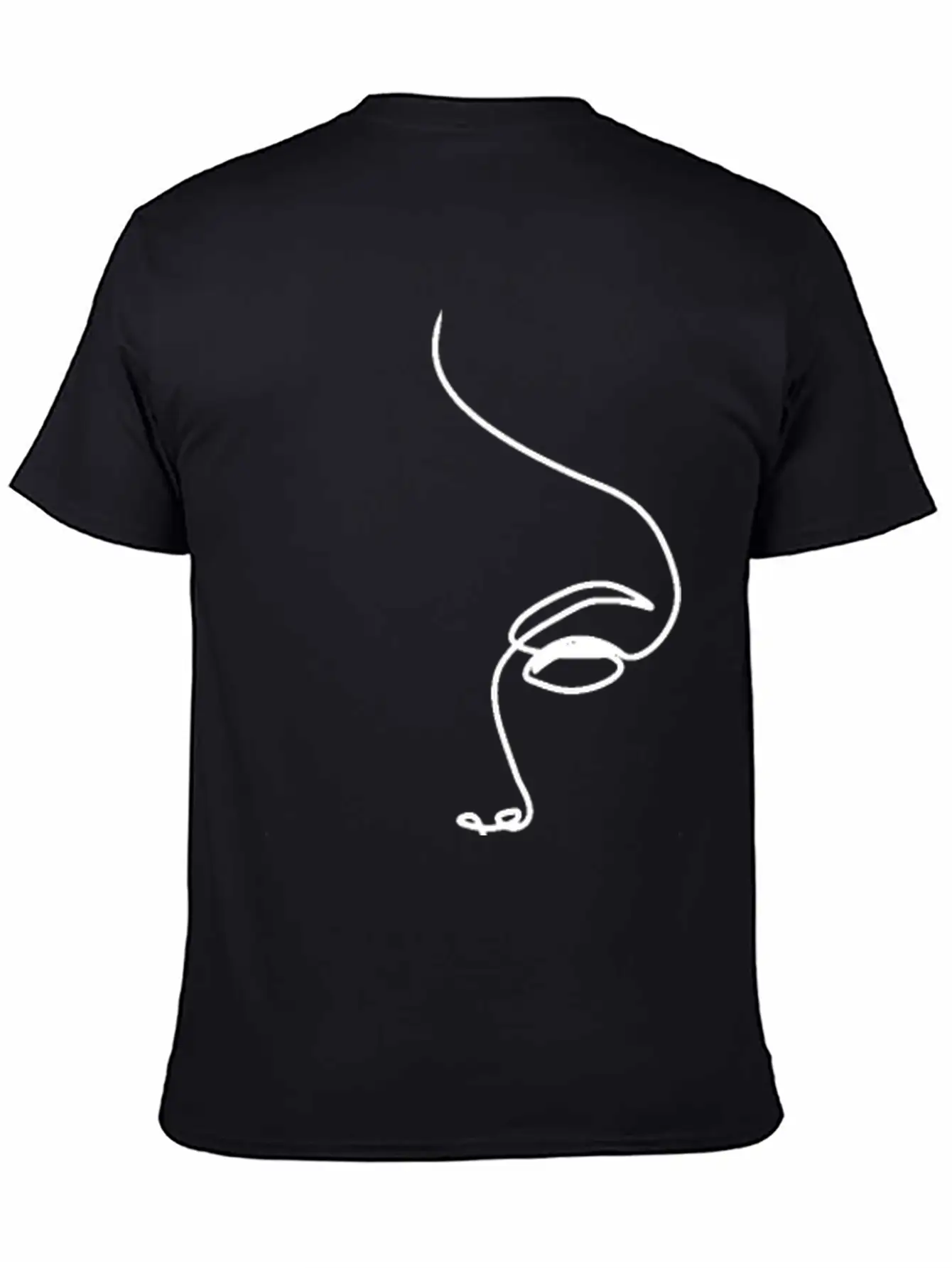 Woman Face Line Art Unisex Short Sleeve Soft Cotton T-Shirt – Casual Everyday Wear