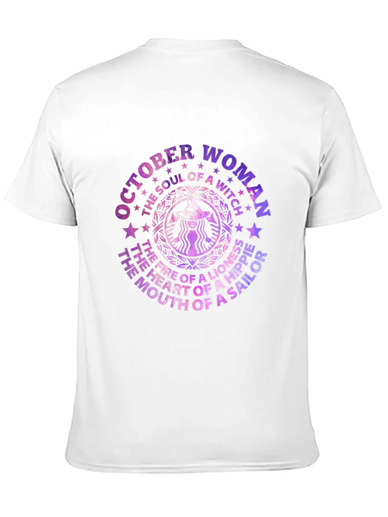 Woman The Soul Of A Witch T-Shirt Basic Graphic T-Shirt – Daily Comfort In Soft Cotton