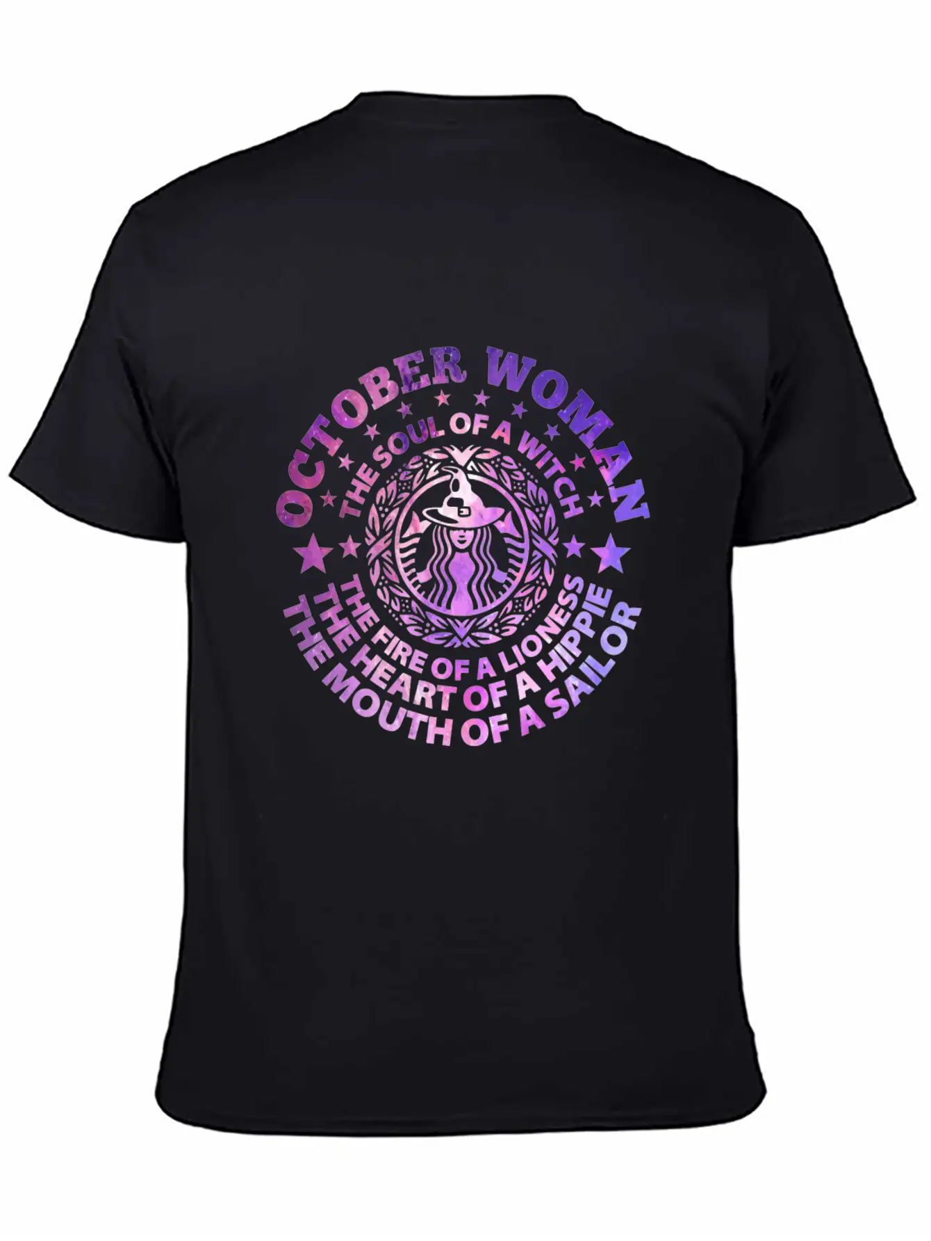 Woman The Soul Of A Witch T-Shirt Basic Graphic T-Shirt – Daily Comfort In Soft Cotton