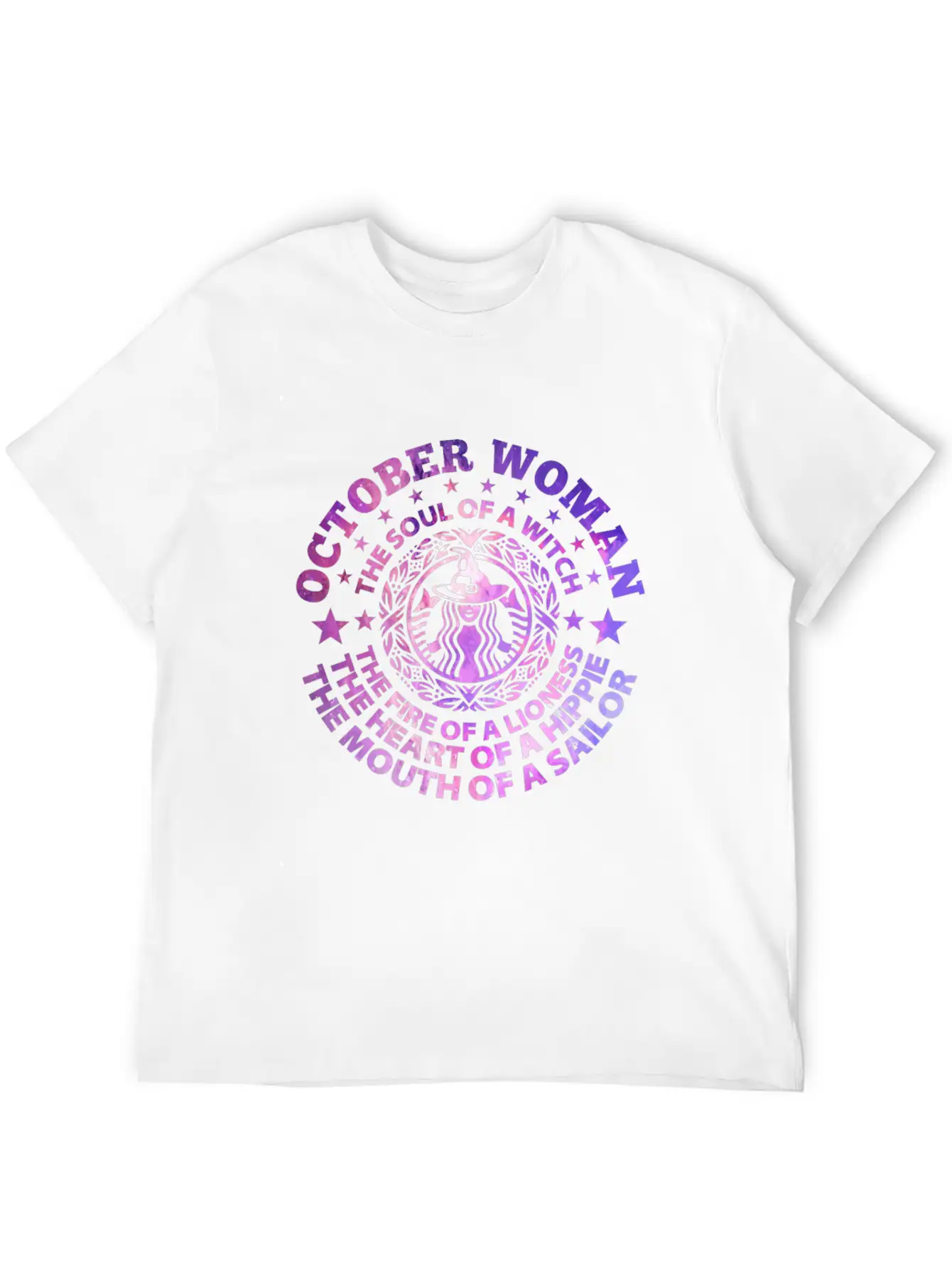 Woman The Soul Of A Witch T-Shirt Basic Graphic T-Shirt – Daily Comfort In Soft Cotton
