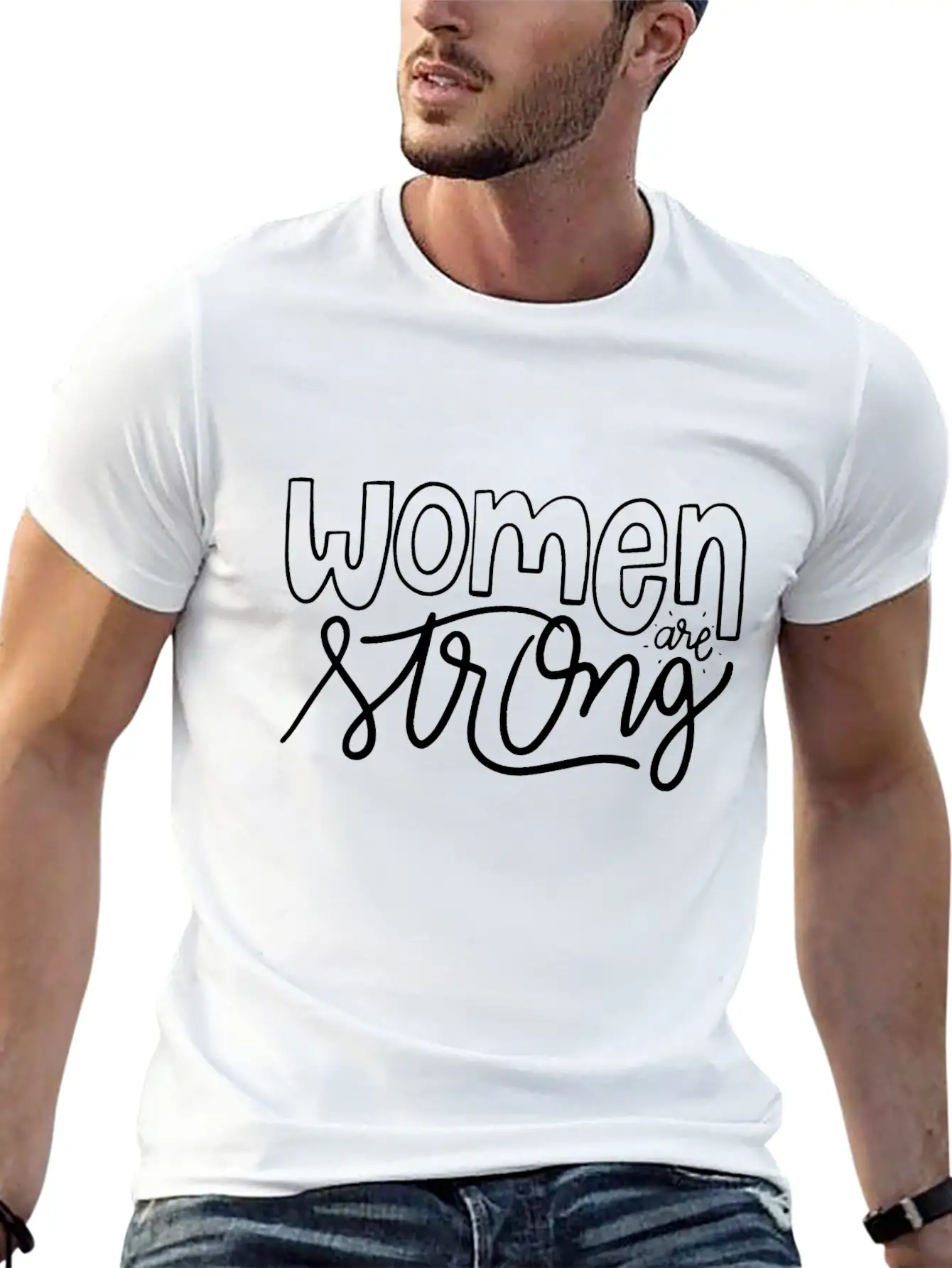 Women Are Strong Funny Unisex Casual T-Shirt – Clean Design For Daily Comfort