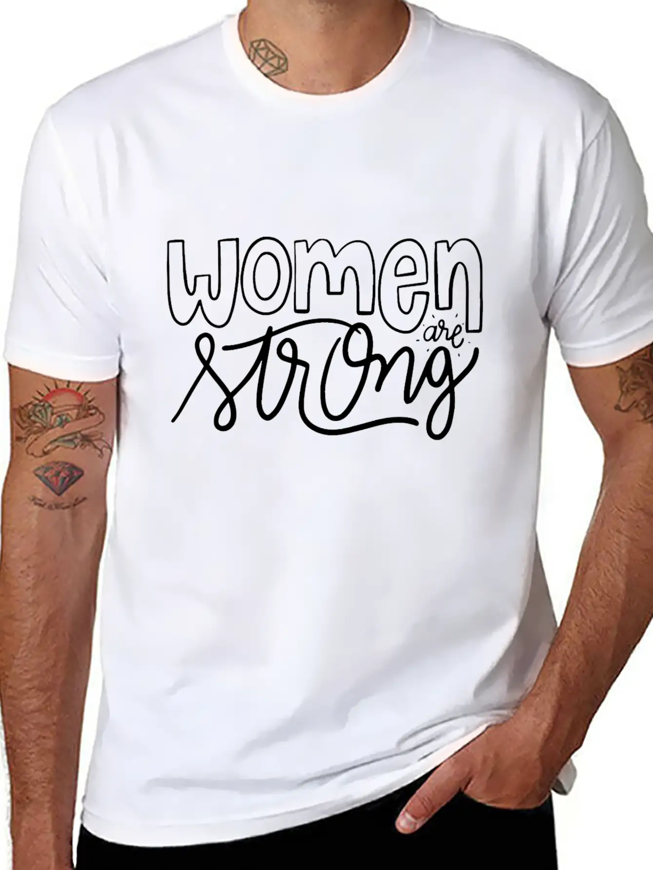 Women Are Strong Funny Unisex Casual T-Shirt – Clean Design For Daily Comfort