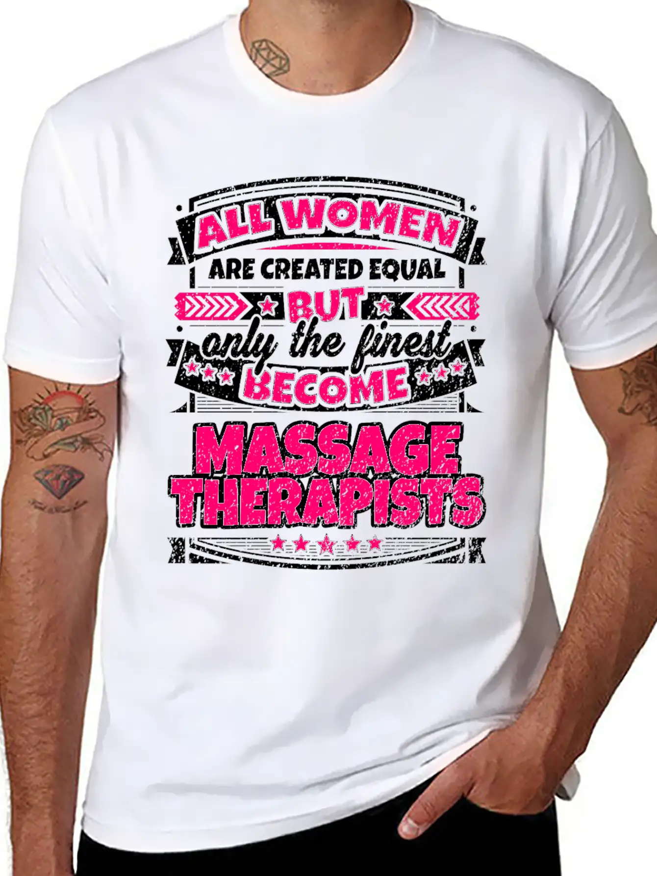 Women Equal Finest Become Massage Therapists Unisex Casual T-Shirt – Clean Design For Daily Comfort
