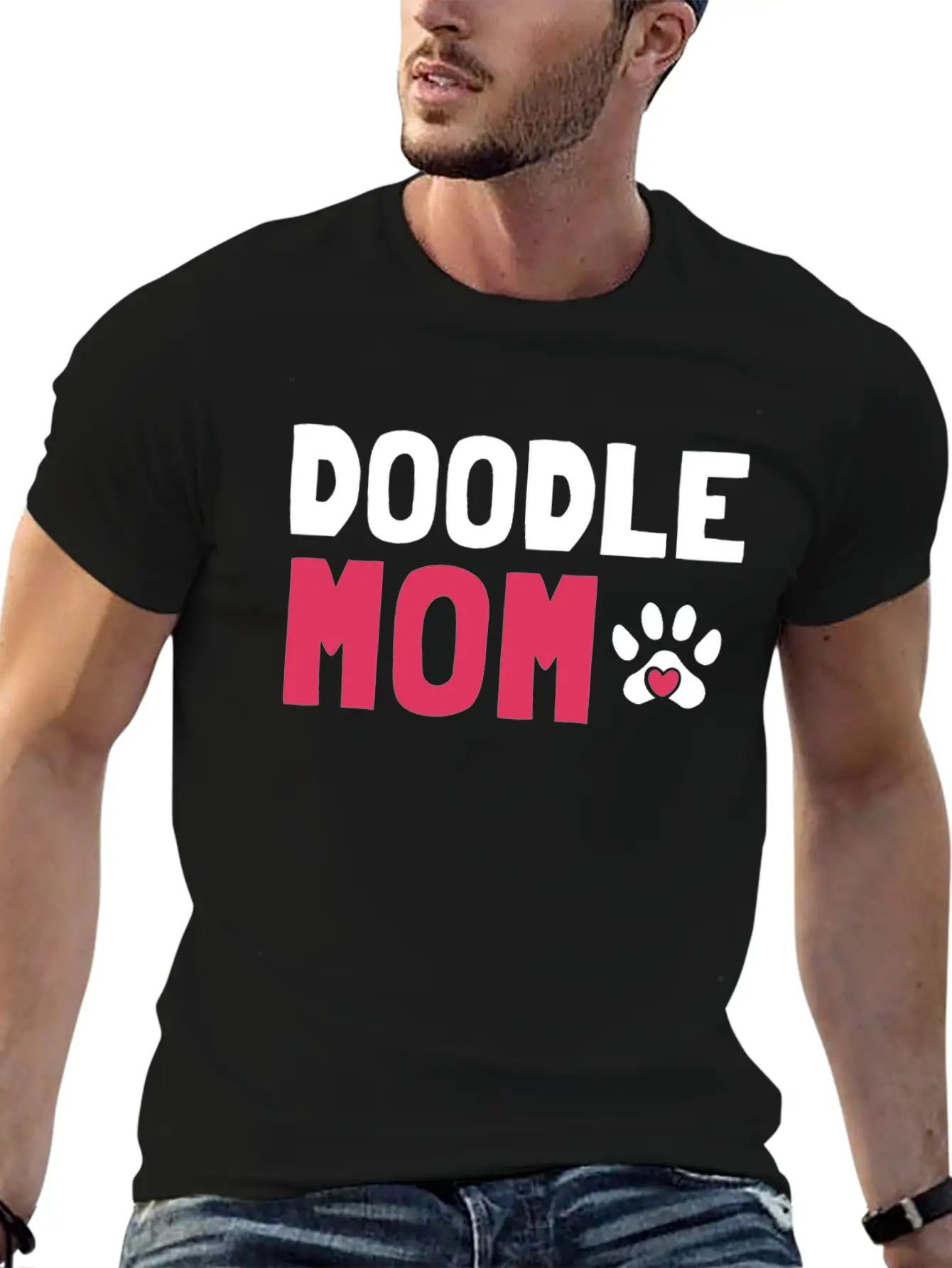 Womens Doodle Mama Labradoodle Goldendoodle Stylish Everyday T-Shirt – Unisex Basic Cotton Tee