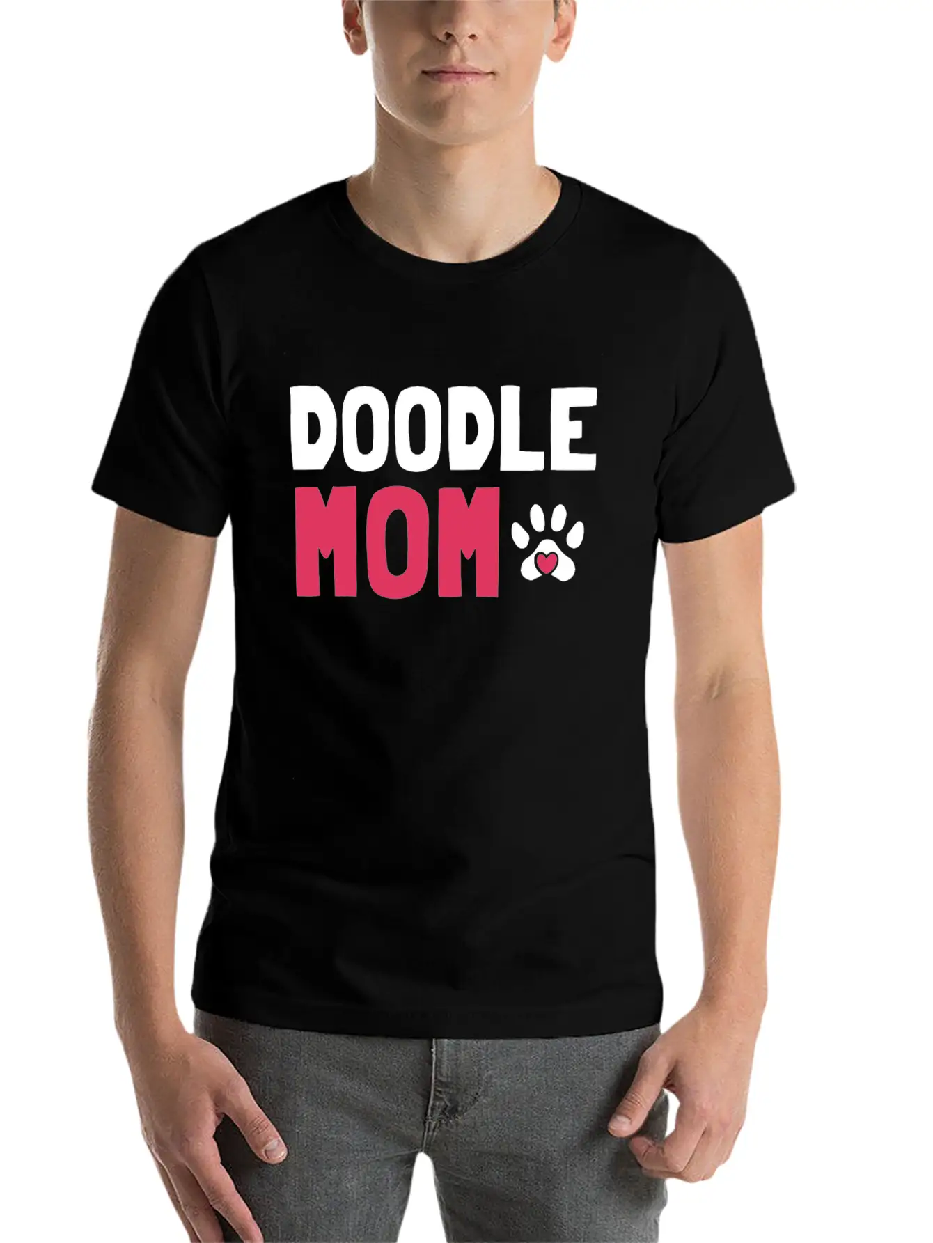 Womens Doodle Mama Labradoodle Goldendoodle Stylish Everyday T-Shirt – Unisex Basic Cotton Tee