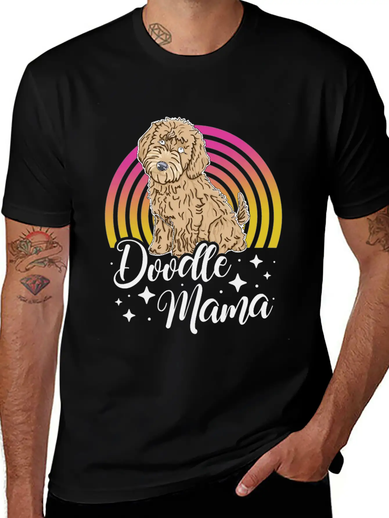 Womens Doodle Mama Labradoodle Goldendoodle Timeless Short Sleeve Tee – Comfy And Minimalist Design