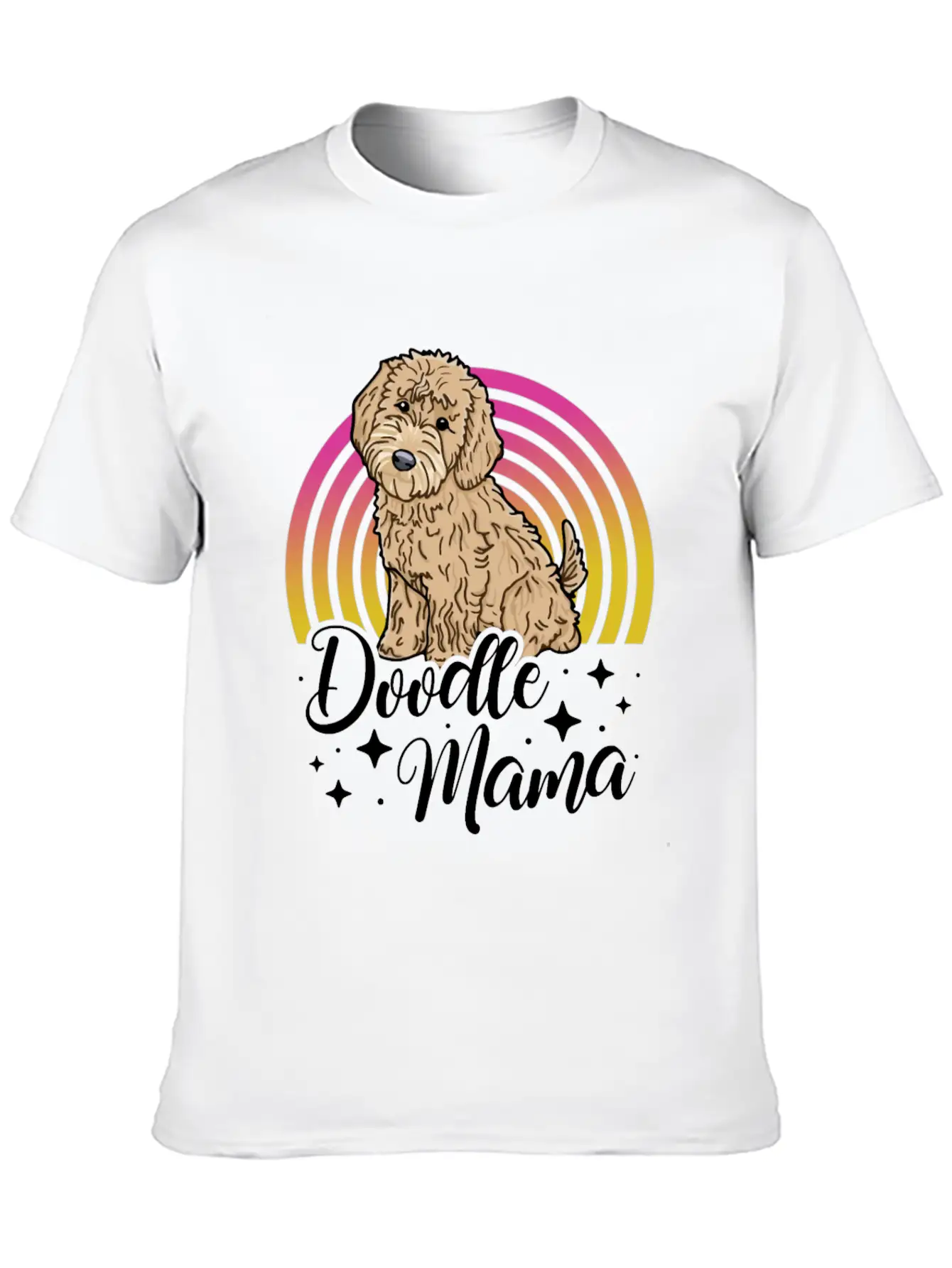 Womens Doodle Mama Labradoodle Goldendoodle Timeless Short Sleeve Tee – Comfy And Minimalist Design