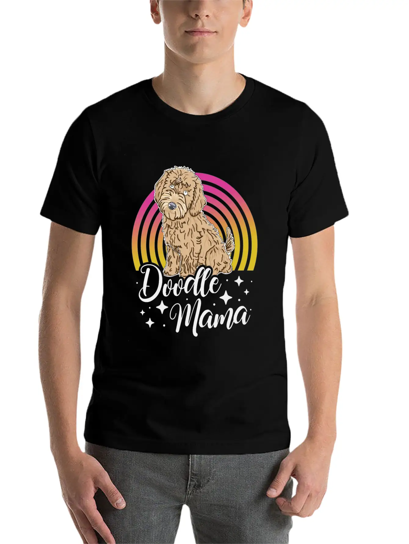 Womens Doodle Mama Labradoodle Goldendoodle Timeless Short Sleeve Tee – Comfy And Minimalist Design