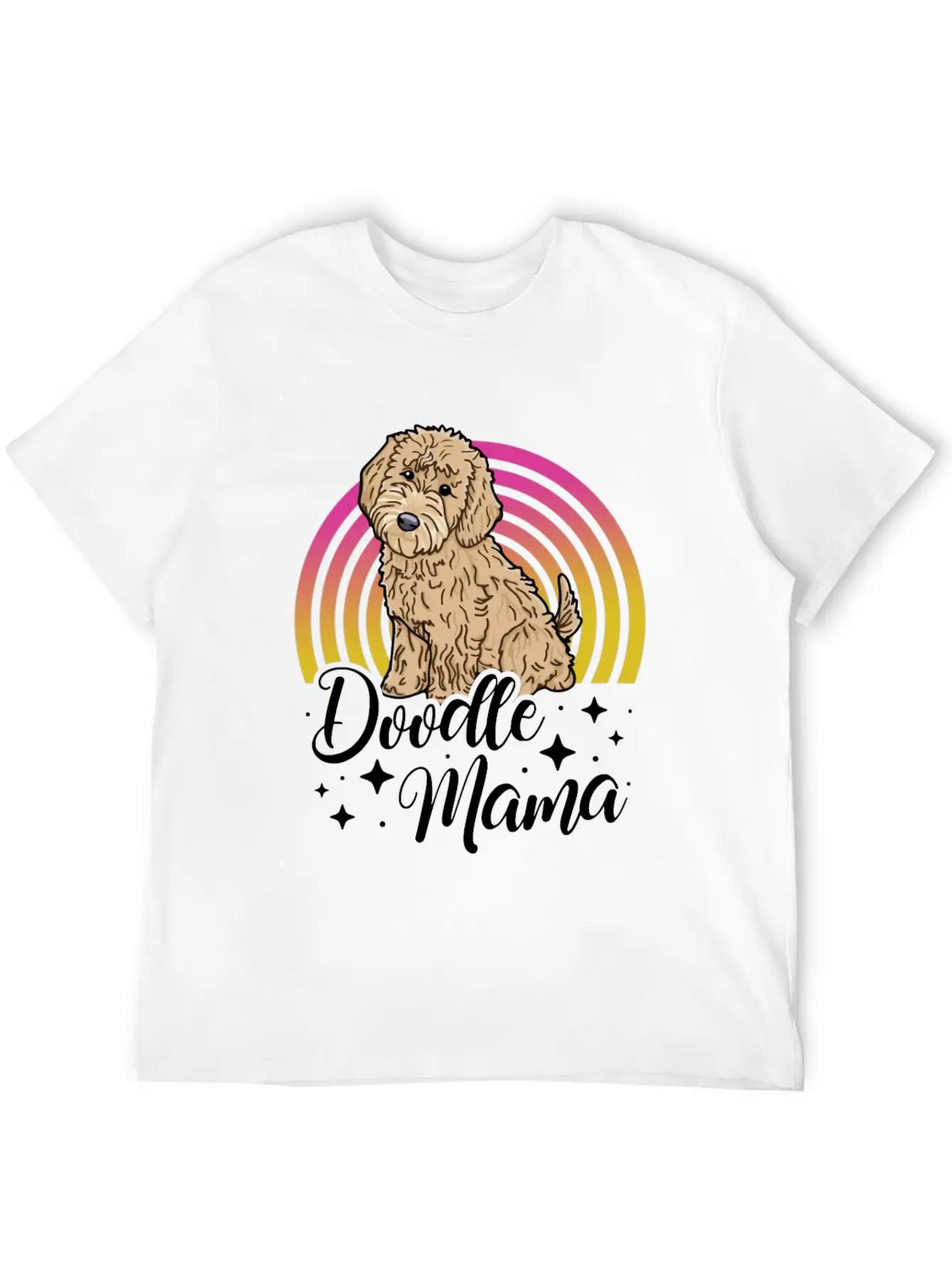 Womens Doodle Mama Labradoodle Goldendoodle Timeless Short Sleeve Tee – Comfy And Minimalist Design