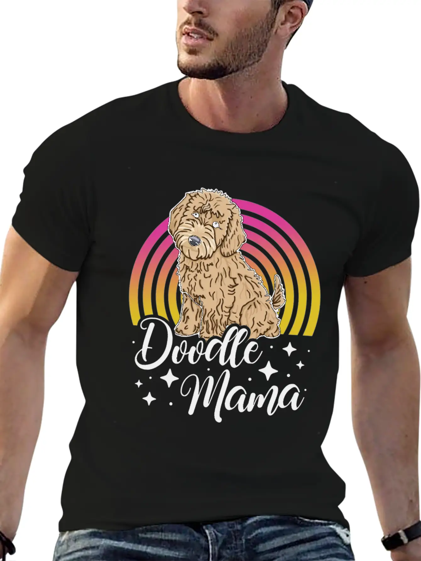 Womens Doodle Mama Labradoodle Goldendoodle Timeless Short Sleeve Tee – Comfy And Minimalist Design