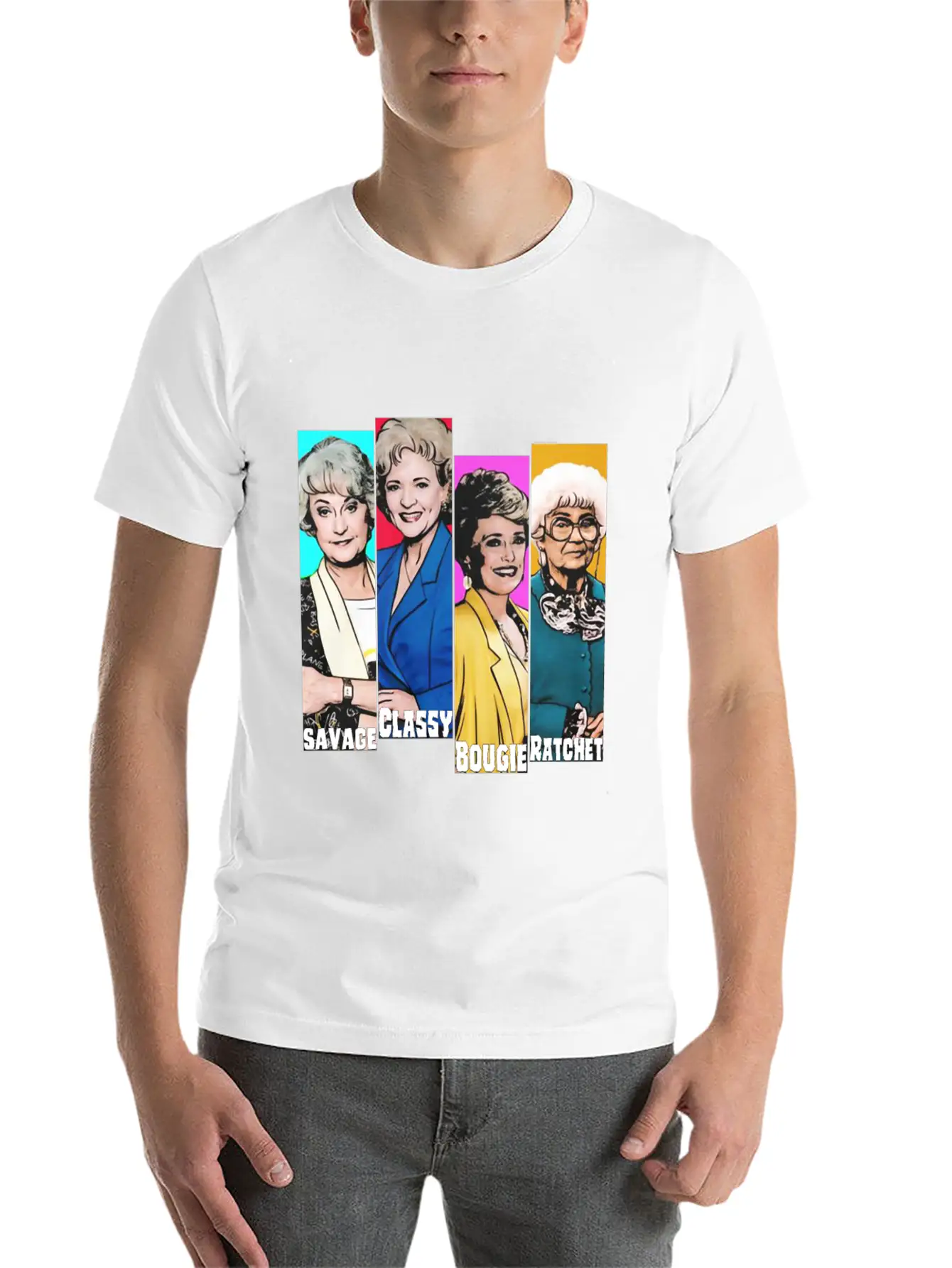 WOMENS SAVAGE CLASSY BOUGIE RATCHET GOLDEN GIRLS Timeless Short Sleeve Tee – Comfy And Minimalist Design