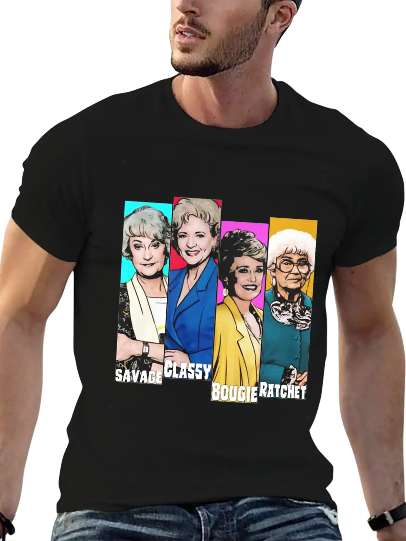 WOMENS SAVAGE CLASSY BOUGIE RATCHET GOLDEN GIRLS Timeless Short Sleeve Tee – Comfy And Minimalist Design
