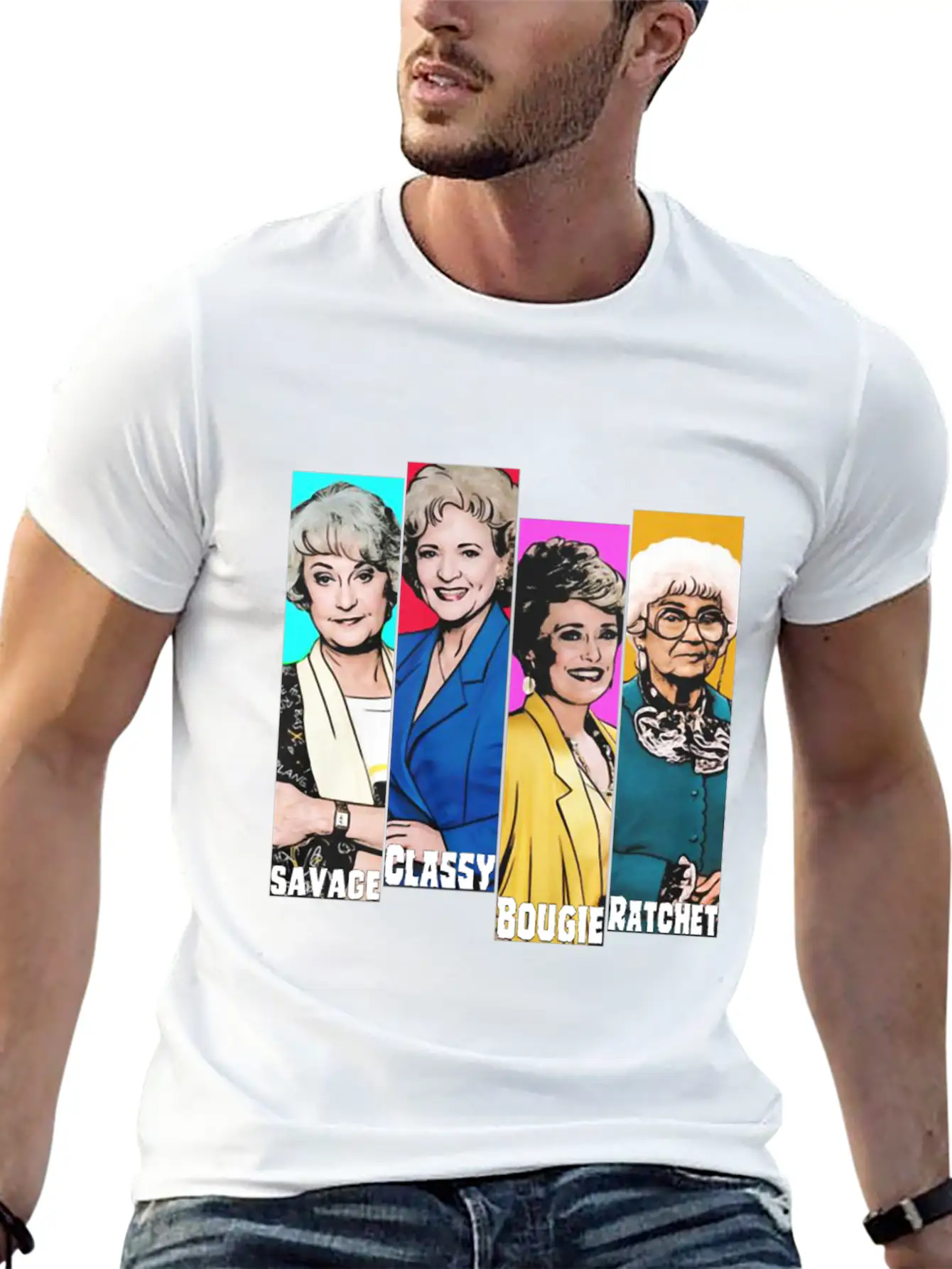 WOMENS SAVAGE CLASSY BOUGIE RATCHET GOLDEN GIRLS Timeless Short Sleeve Tee – Comfy And Minimalist Design