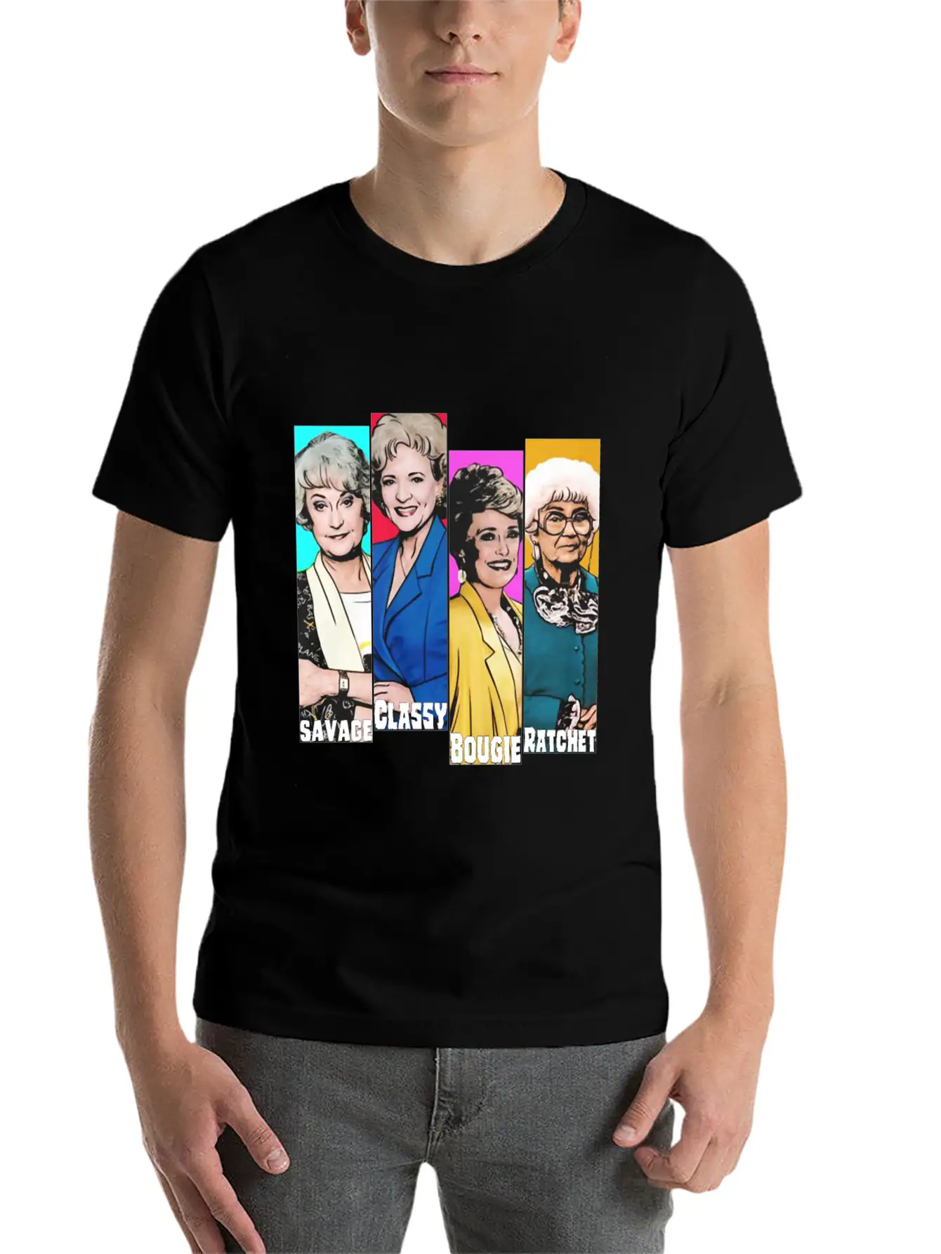 WOMENS SAVAGE CLASSY BOUGIE RATCHET GOLDEN GIRLS Timeless Short Sleeve Tee – Comfy And Minimalist Design
