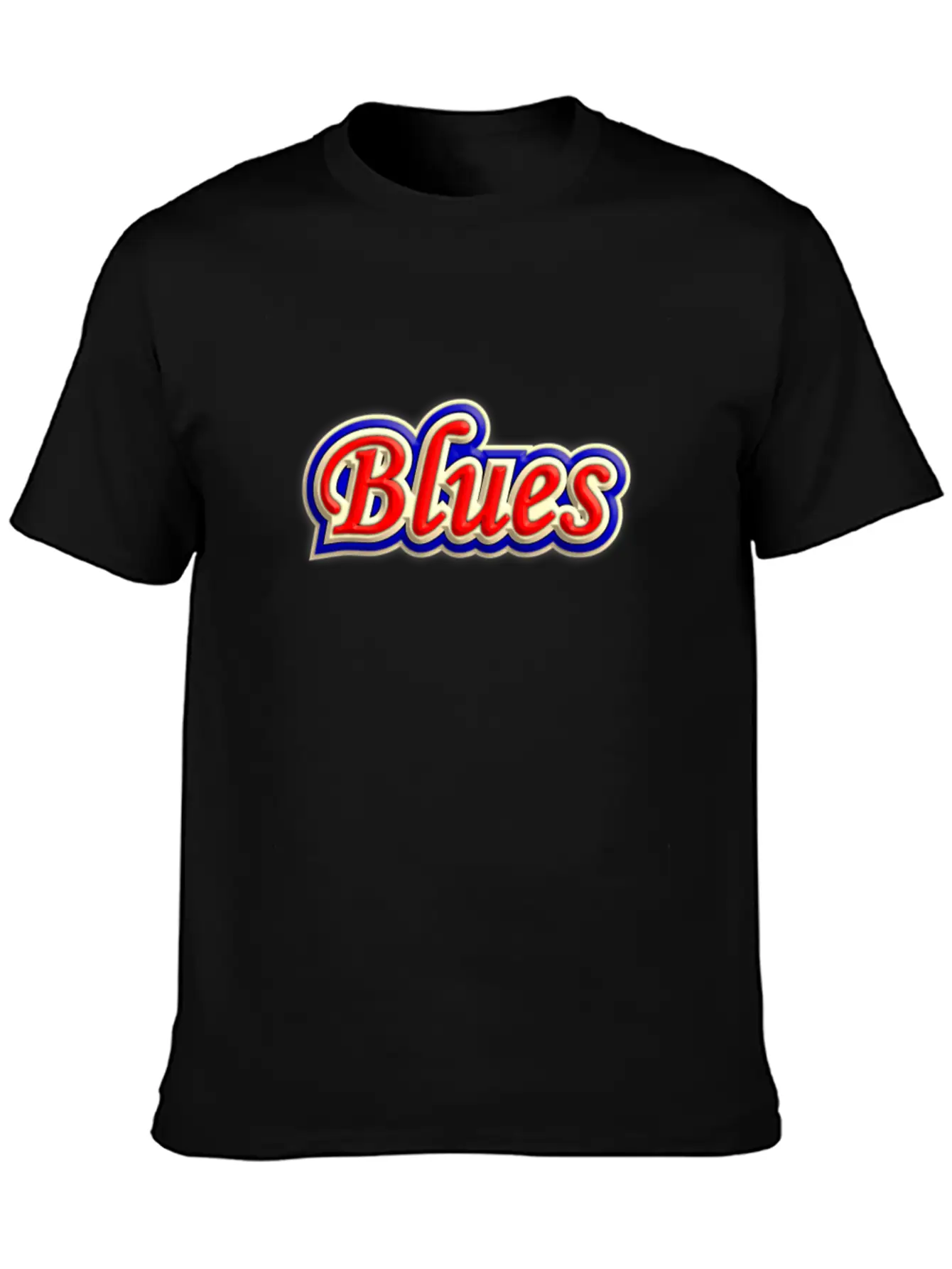 Wonderful Blues Music Relaxed Everyday Tee – Lightweight And Durable Cotton