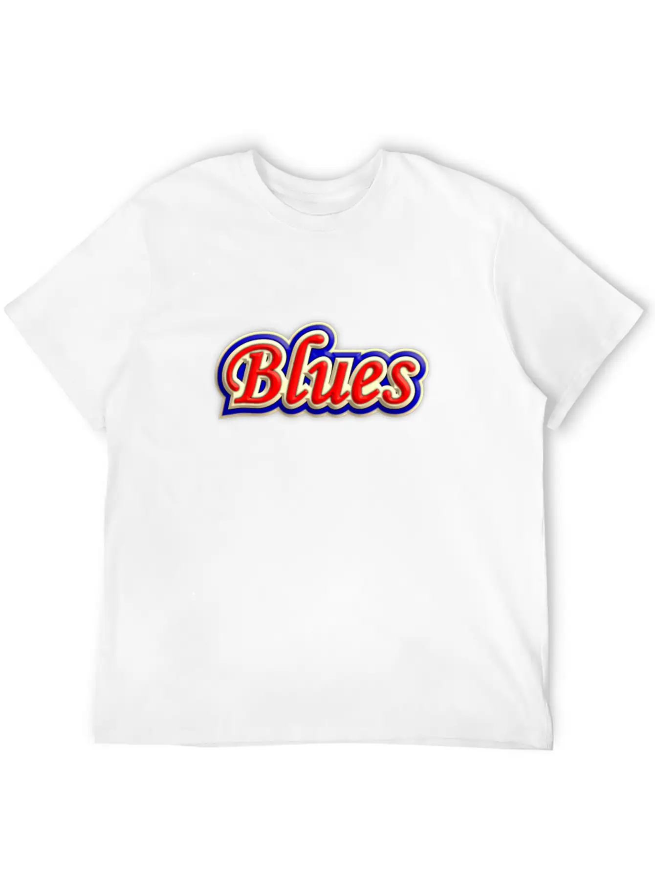 Wonderful Blues Music Relaxed Everyday Tee – Lightweight And Durable Cotton