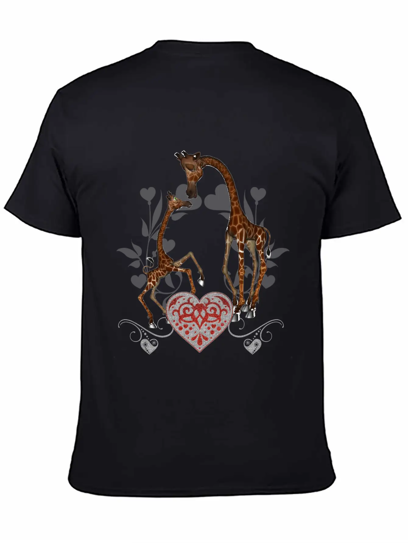 Wonderful Giraffe Mum With Giraffe Baby Stylish Everyday T-Shirt – Unisex Basic Cotton Tee