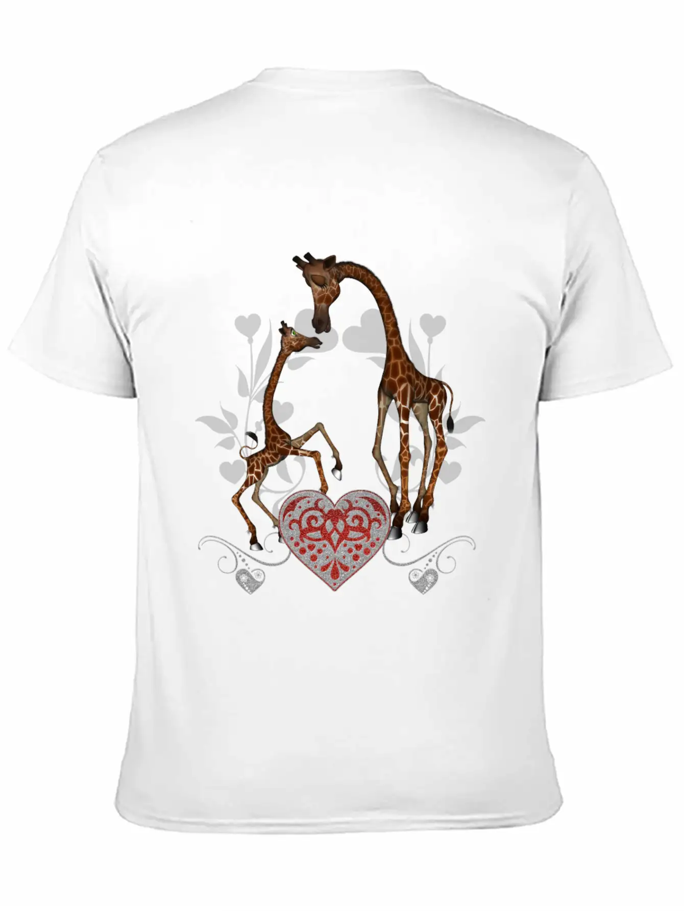 Wonderful Giraffe Mum With Giraffe Baby Stylish Everyday T-Shirt – Unisex Basic Cotton Tee