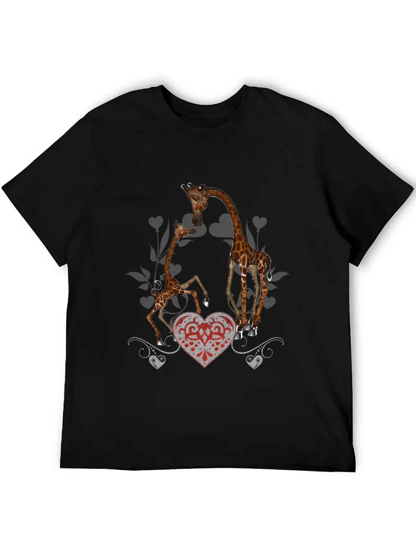 Wonderful Giraffe Mum With Giraffe Baby Stylish Everyday T-Shirt – Unisex Basic Cotton Tee