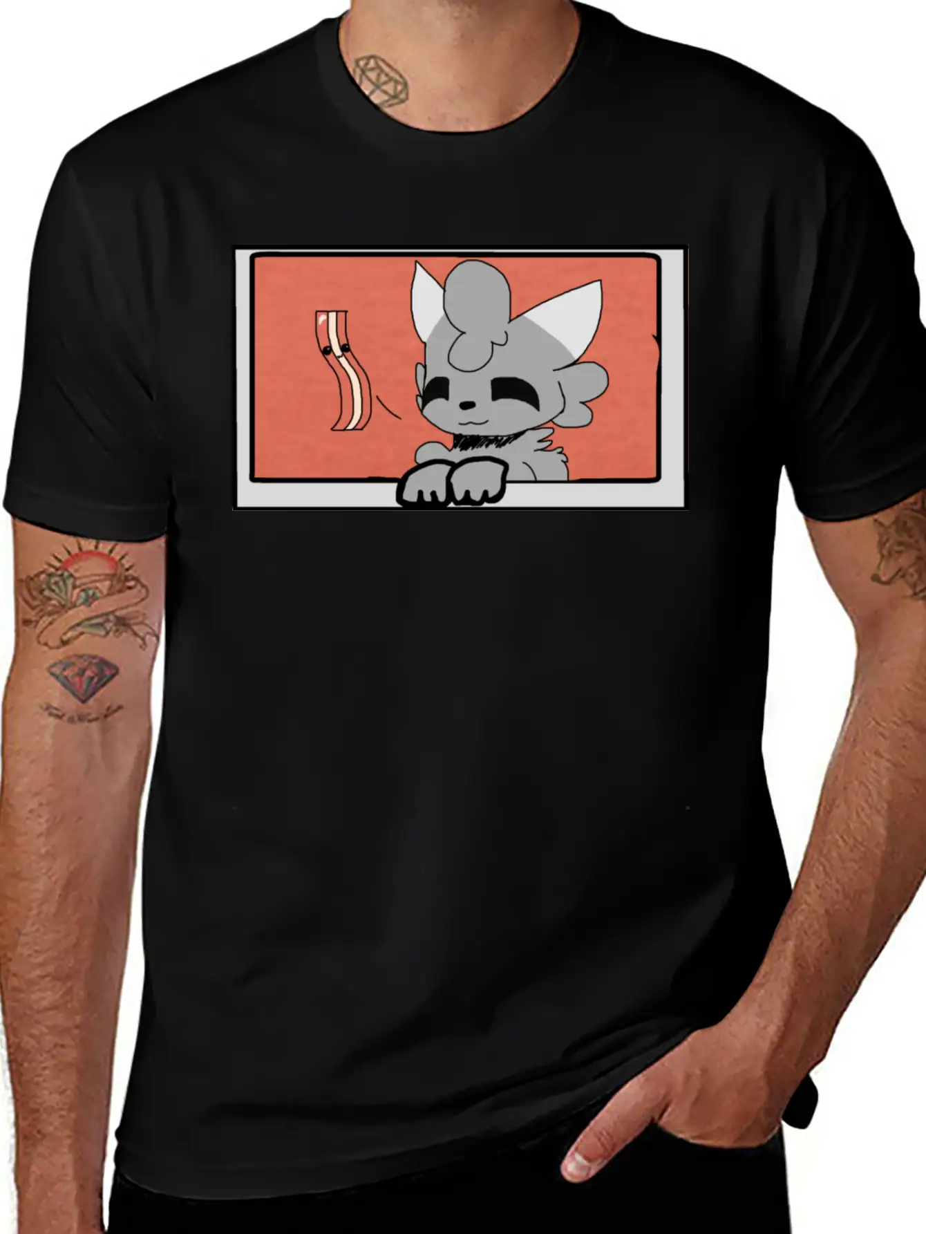 Woolfy Shirt Basic Graphic T-Shirt – Daily Comfort In Soft Cotton