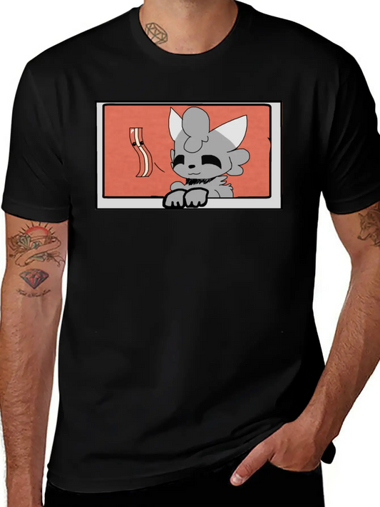 Woolfy Shirt Basic Graphic T-Shirt – Daily Comfort In Soft Cotton