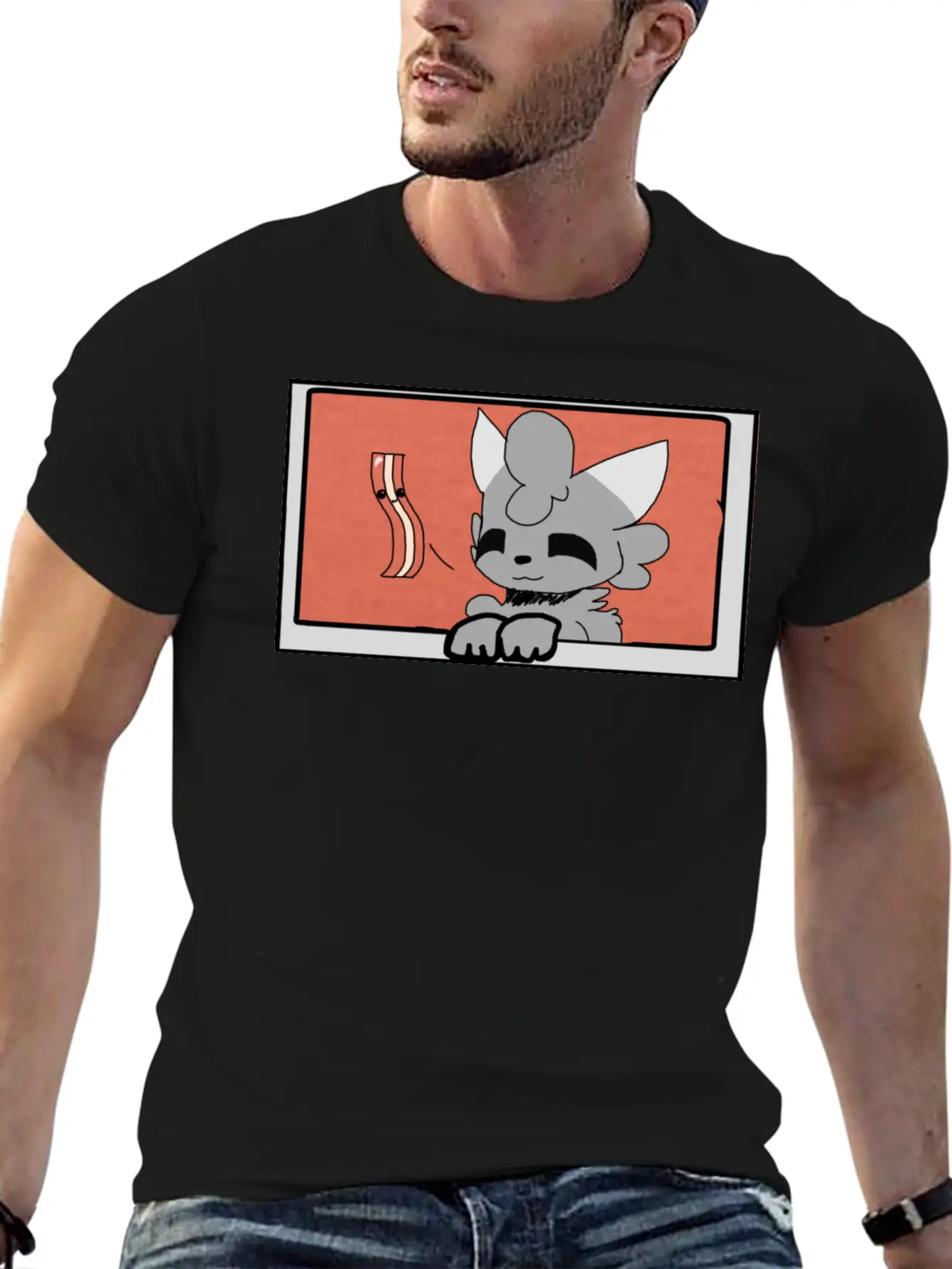 Woolfy Shirt Basic Graphic T-Shirt – Daily Comfort In Soft Cotton