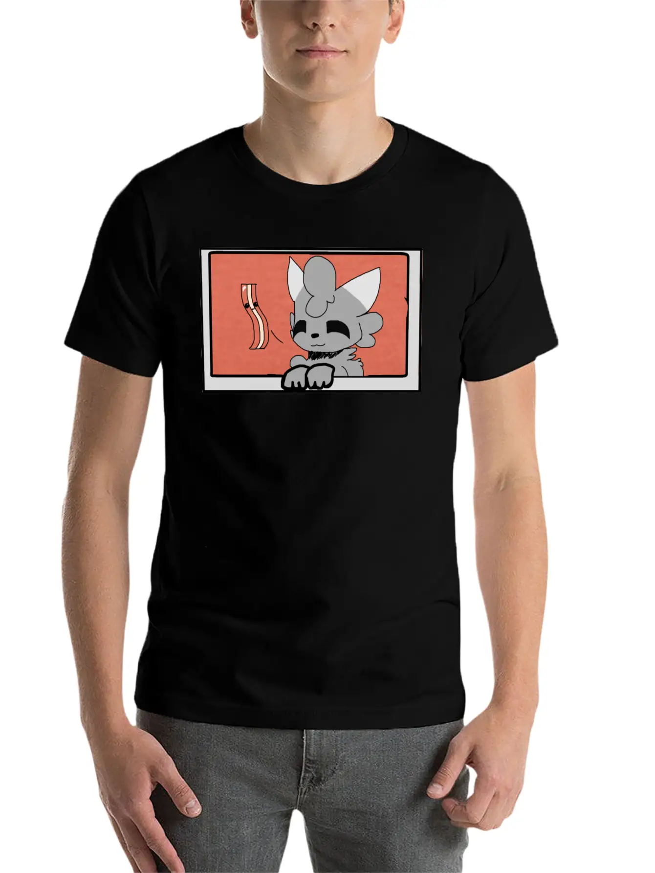 Woolfy Shirt Basic Graphic T-Shirt – Daily Comfort In Soft Cotton