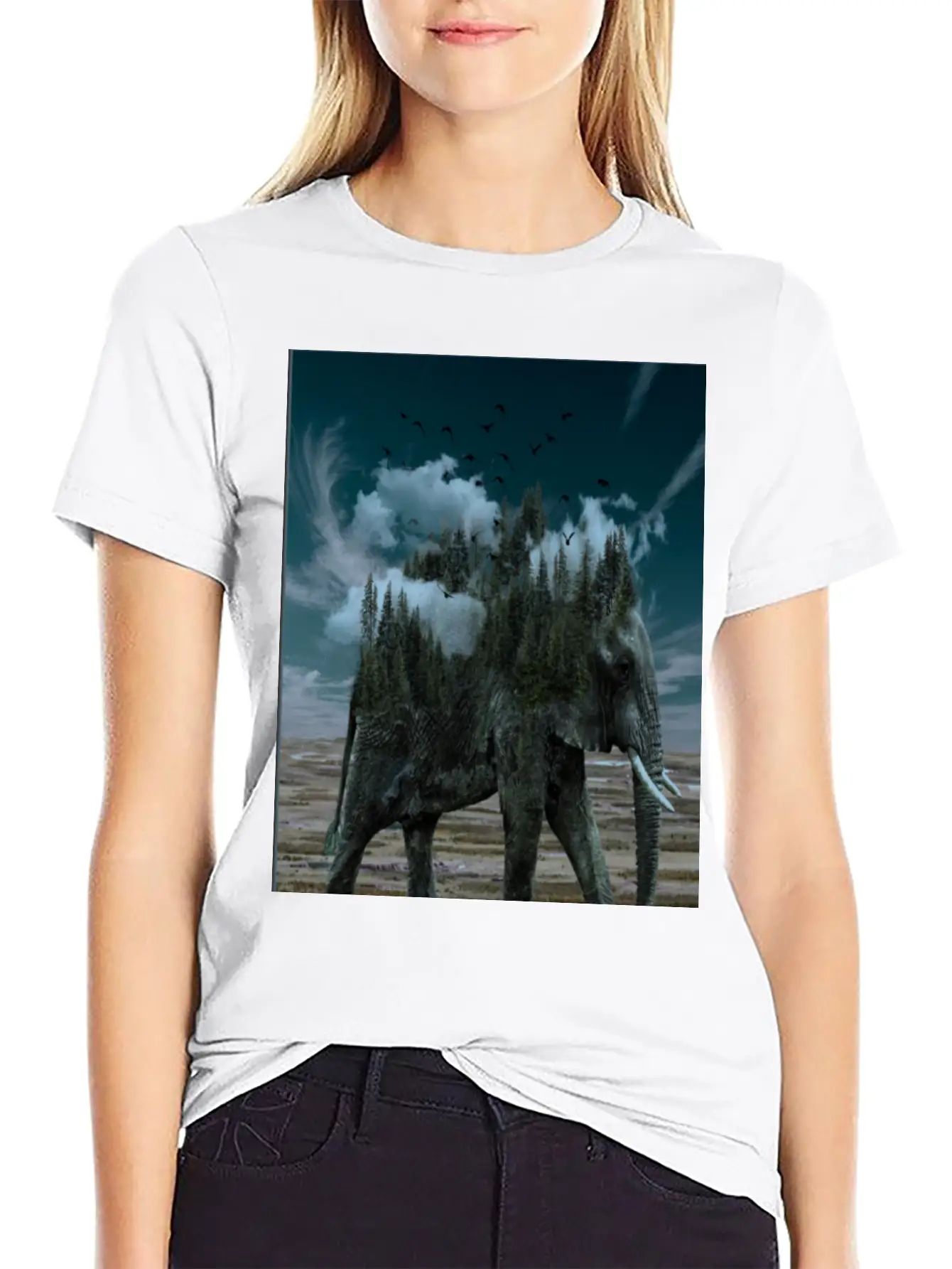 Words Of Wisdom Elephant Unisex Short Sleeve Soft Cotton T-Shirt – Casual Everyday Wear