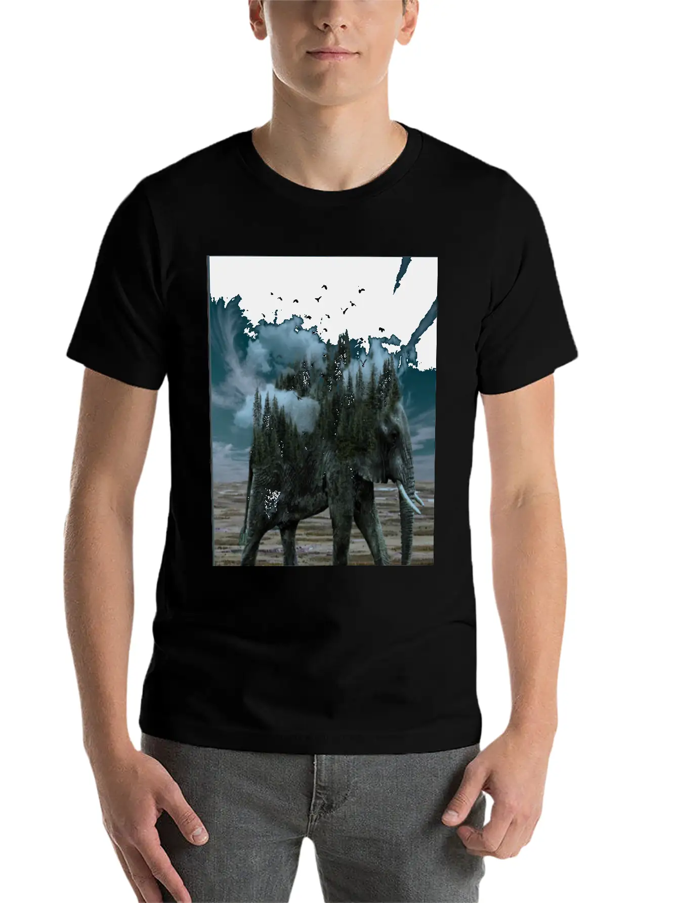 Words Of Wisdom Elephant Unisex Short Sleeve Soft Cotton T-Shirt – Casual Everyday Wear