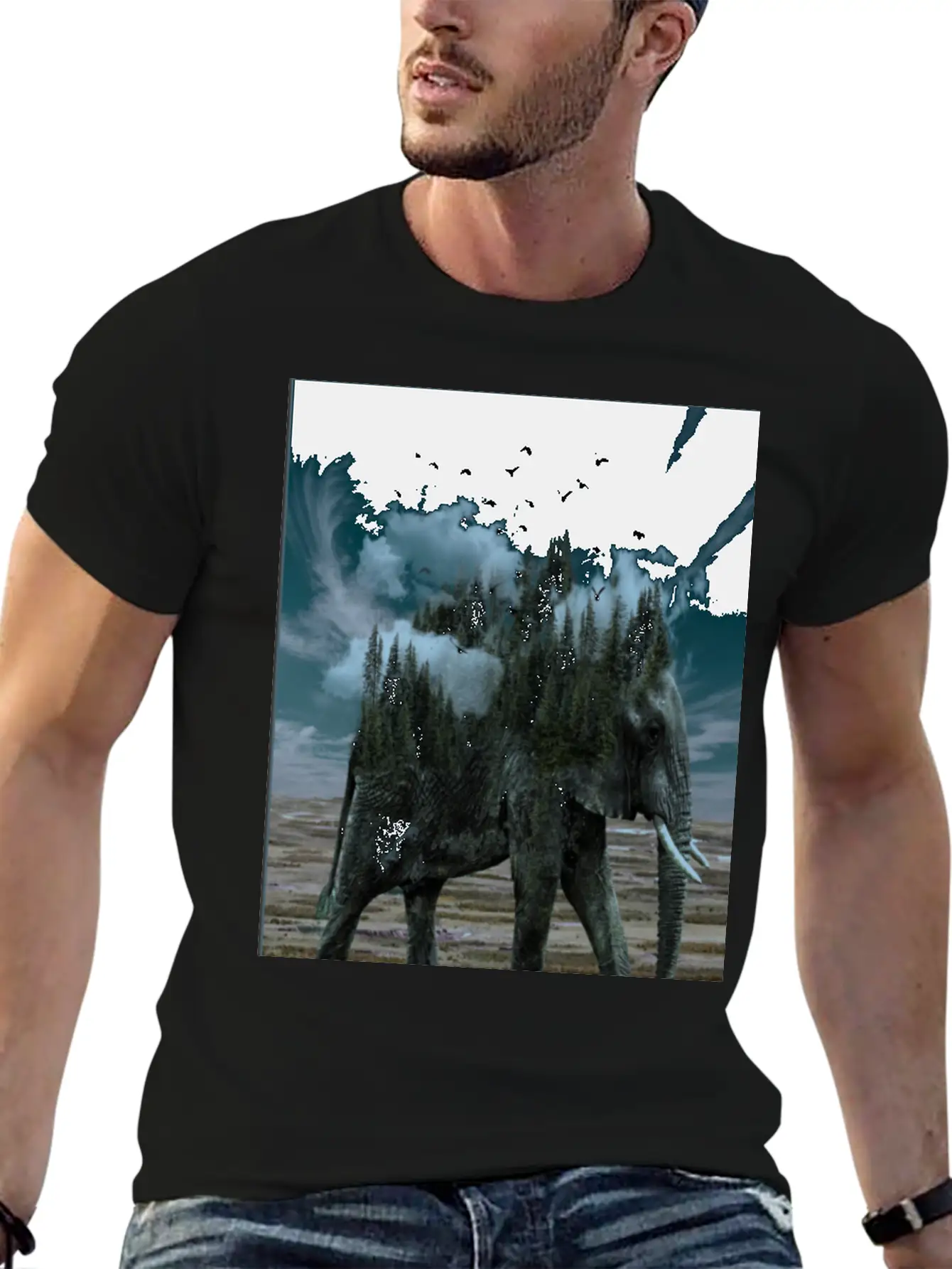Words Of Wisdom Elephant Unisex Short Sleeve Soft Cotton T-Shirt – Casual Everyday Wear
