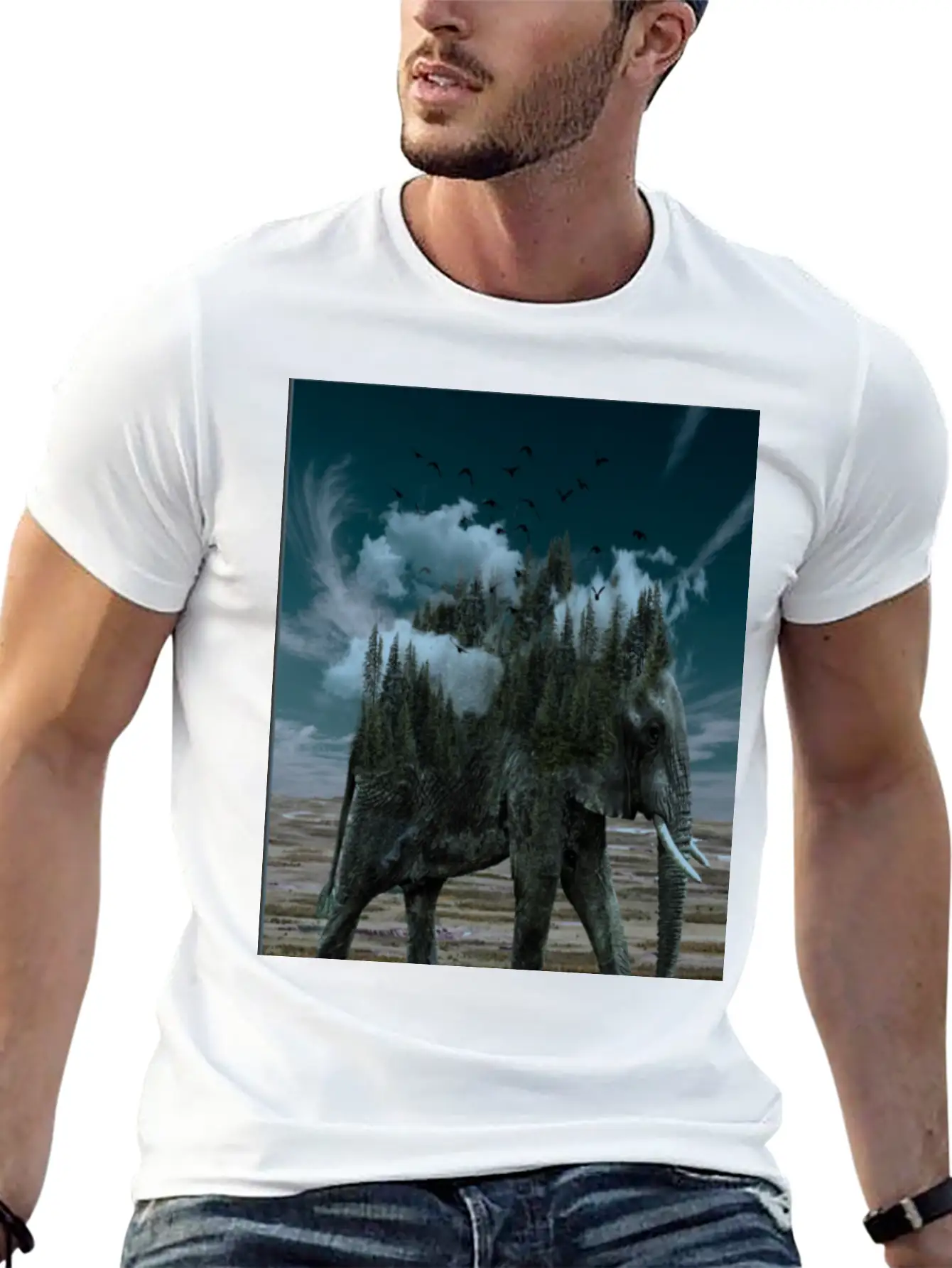 Words Of Wisdom Elephant Unisex Short Sleeve Soft Cotton T-Shirt – Casual Everyday Wear