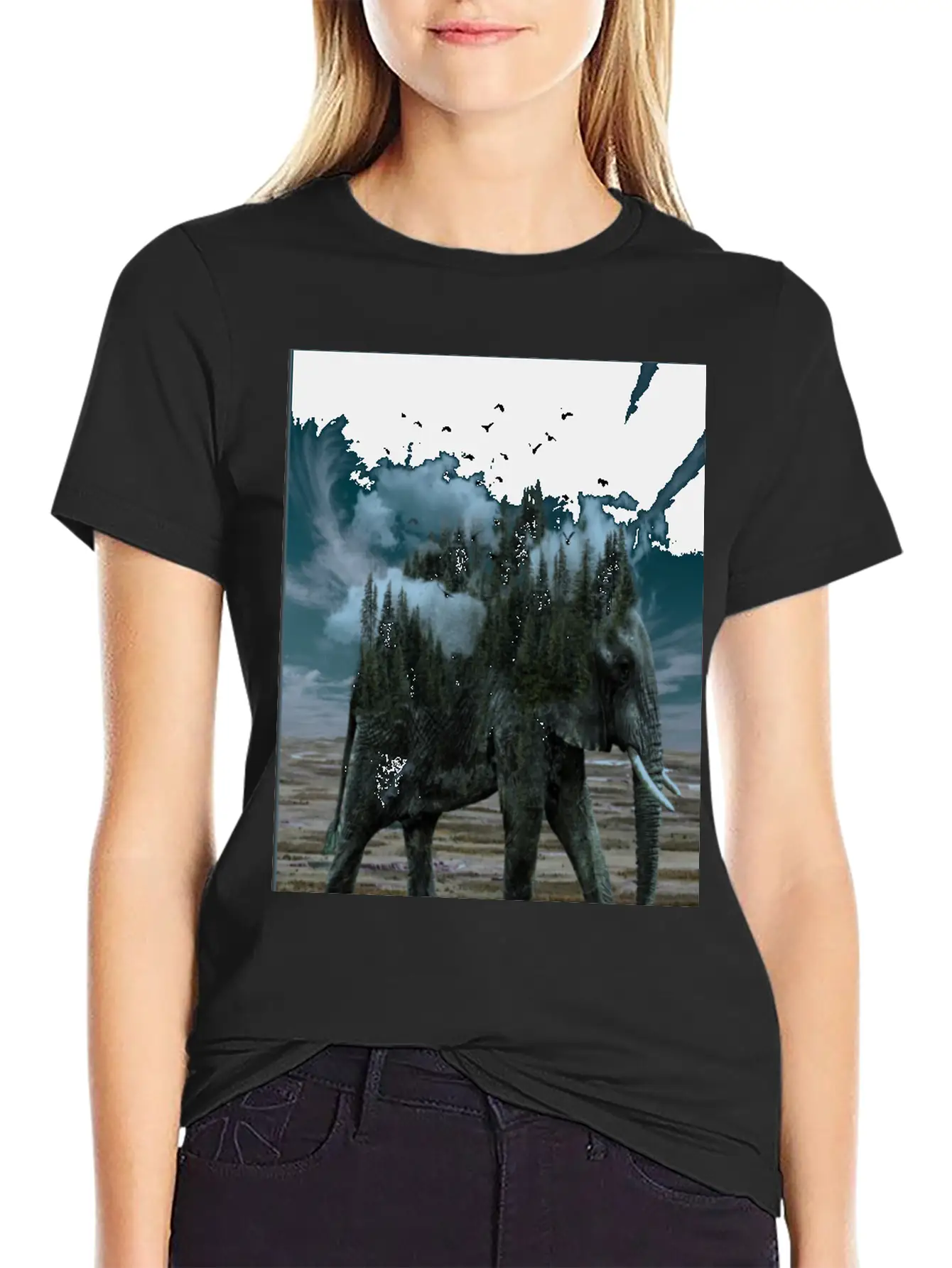 Words Of Wisdom Elephant Unisex Short Sleeve Soft Cotton T-Shirt – Casual Everyday Wear