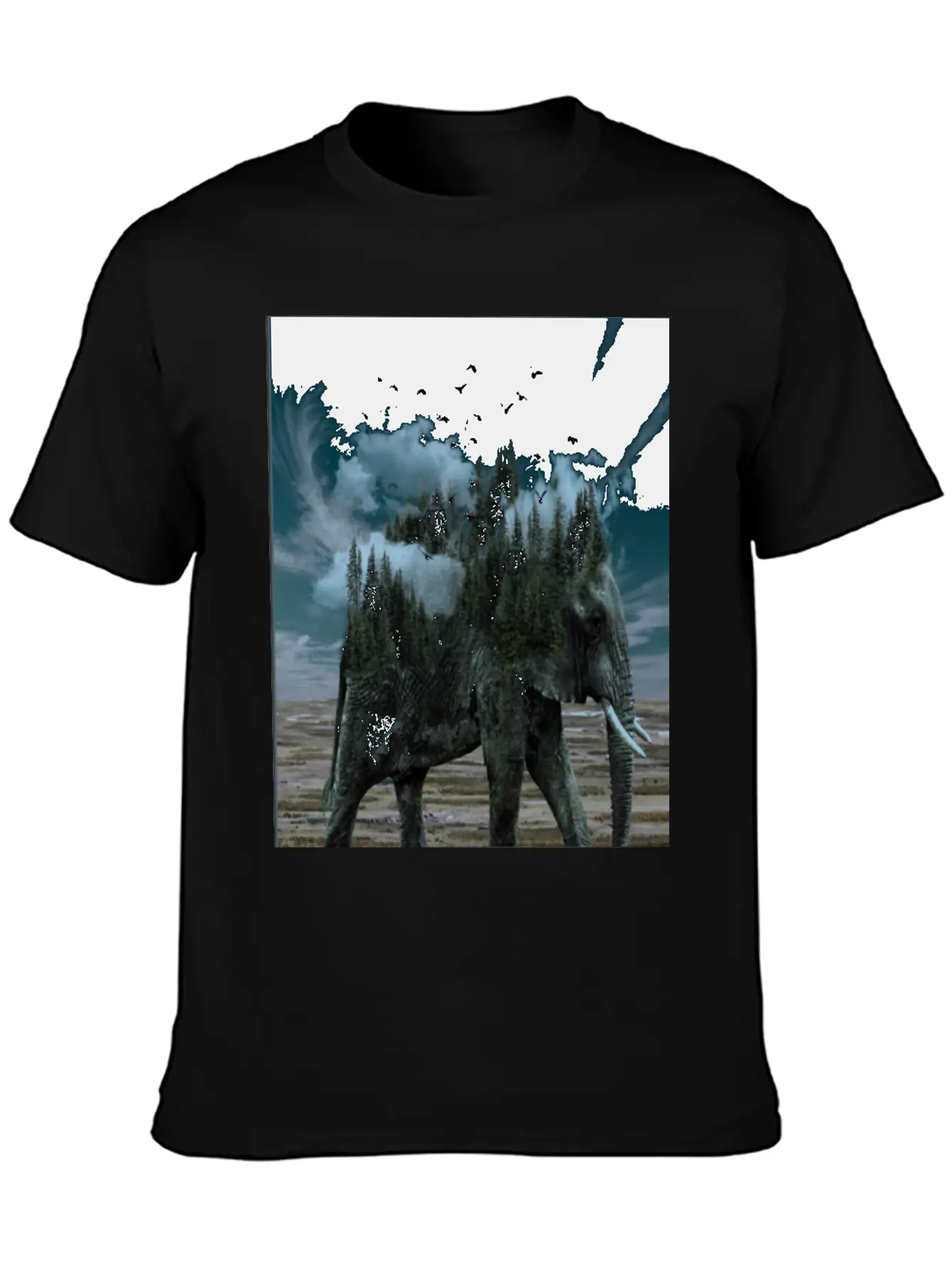 Words Of Wisdom Elephant Unisex Short Sleeve Soft Cotton T-Shirt – Casual Everyday Wear