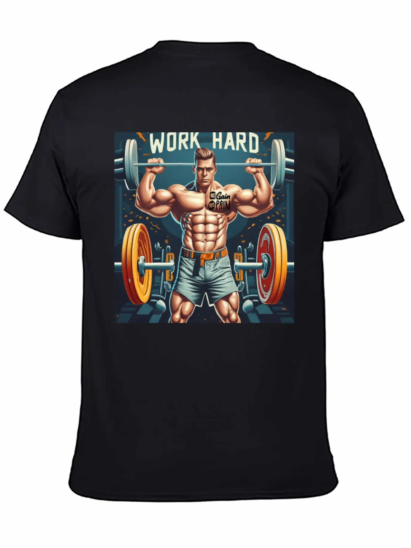 Work Hard Motivation T-shirt Timeless Short Sleeve Tee – Comfy And Minimalist Design
