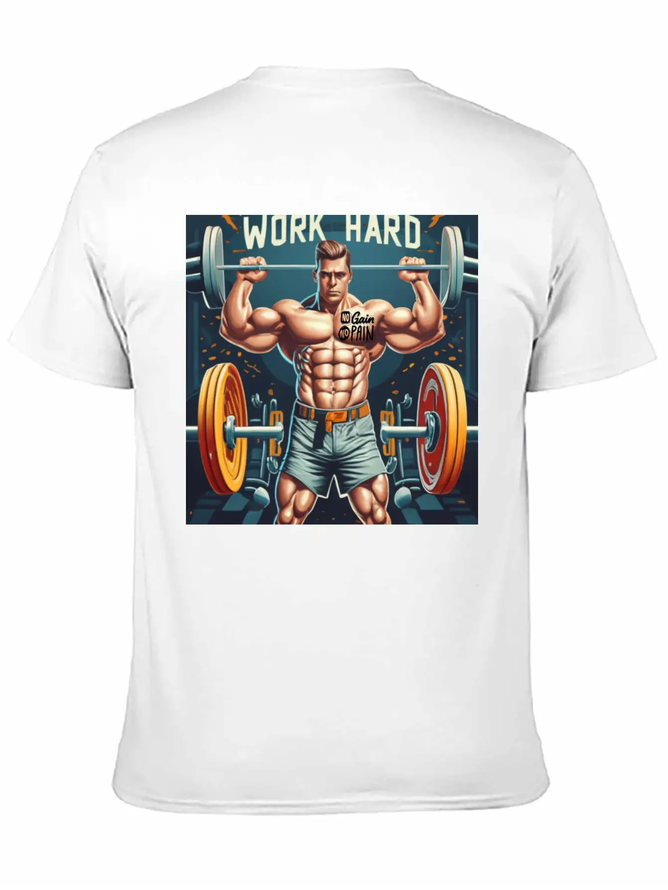 Work Hard Motivation T-shirt Timeless Short Sleeve Tee – Comfy And Minimalist Design