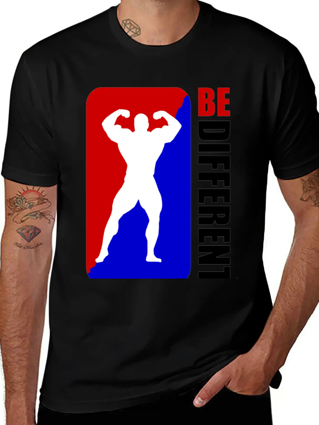 WORKOUT BE DIFFERENT 1A.png Unisex Casual T-Shirt – Clean Design For Daily Comfort