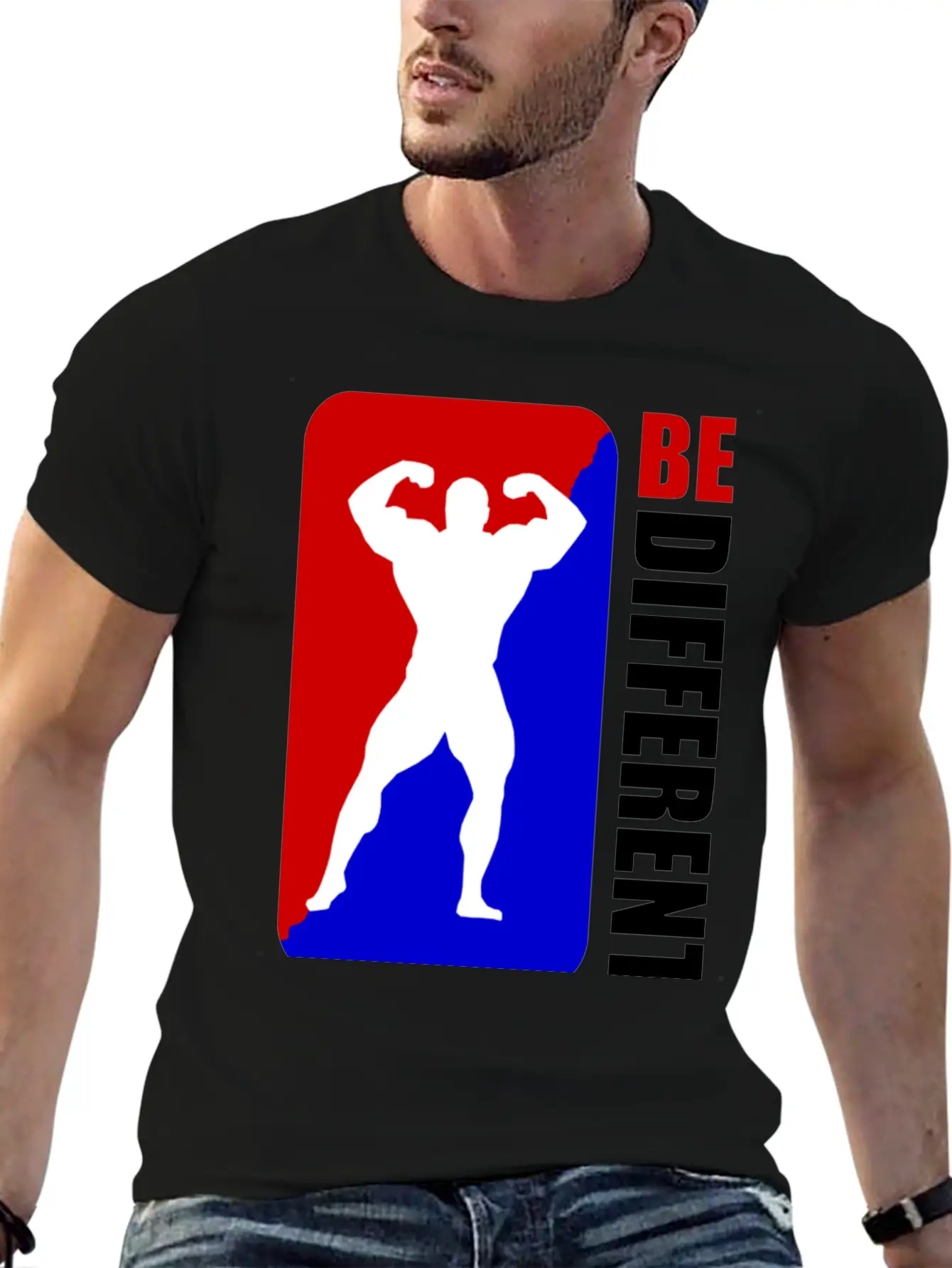 WORKOUT BE DIFFERENT 1A.png Unisex Casual T-Shirt – Clean Design For Daily Comfort