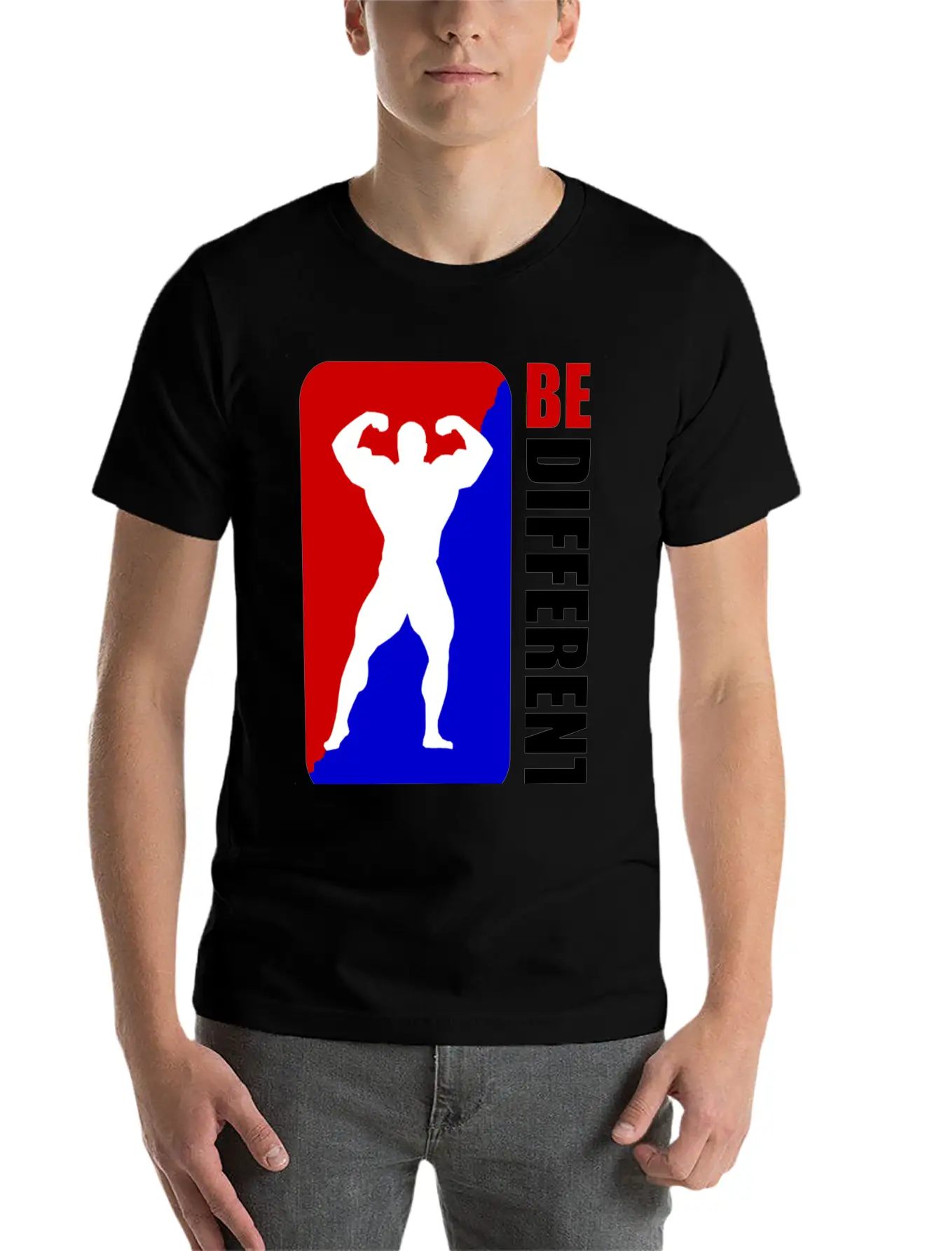 WORKOUT BE DIFFERENT 1A.png Unisex Casual T-Shirt – Clean Design For Daily Comfort